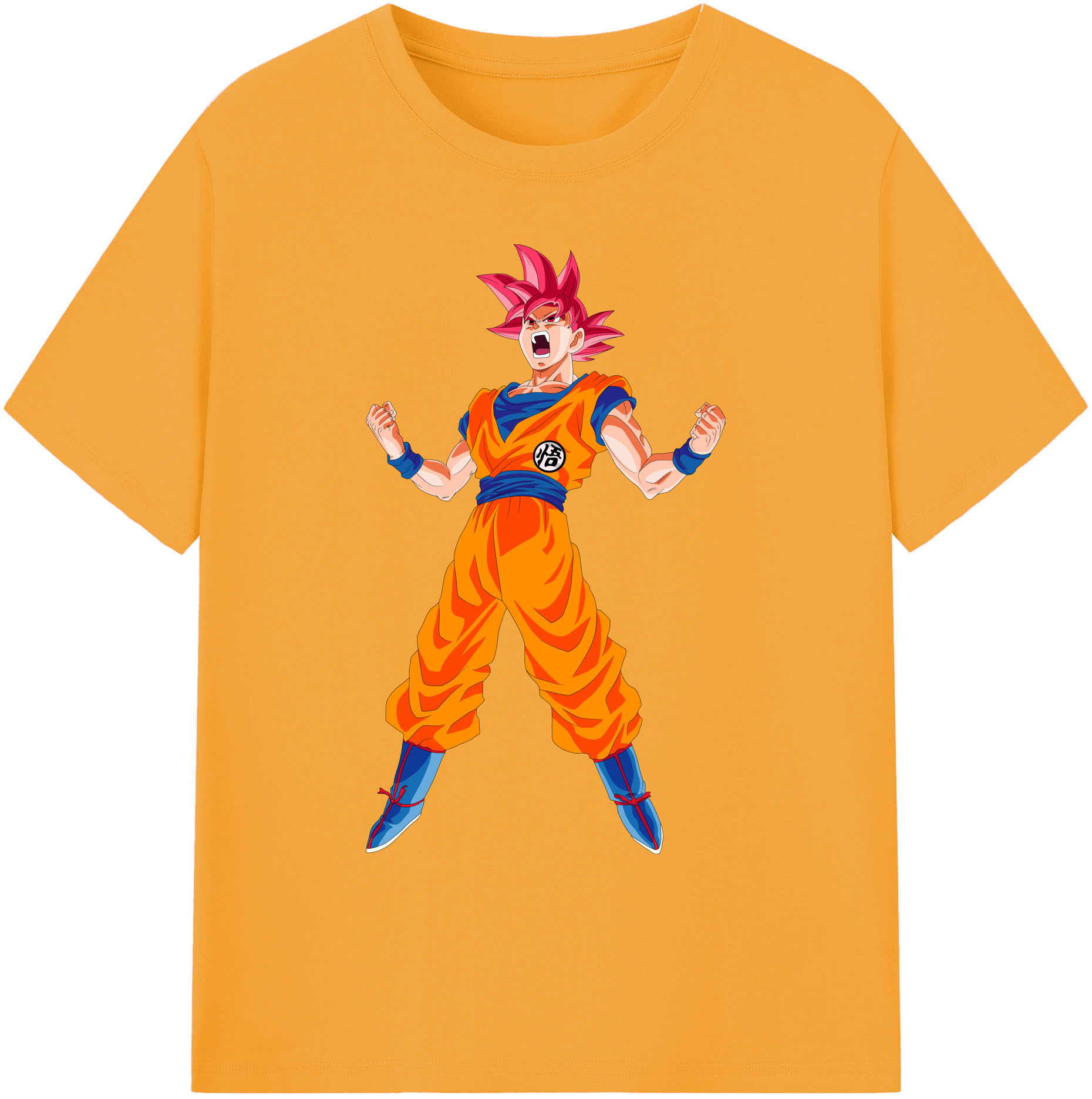 （画像用） ドラゴンボール 孫悟空（そん ごくう）Son Goku カカロット DRAGON BALL Kakarotto 綿100％ メンズ半袖Tシャツ｜肌触りやわらか＆通気性