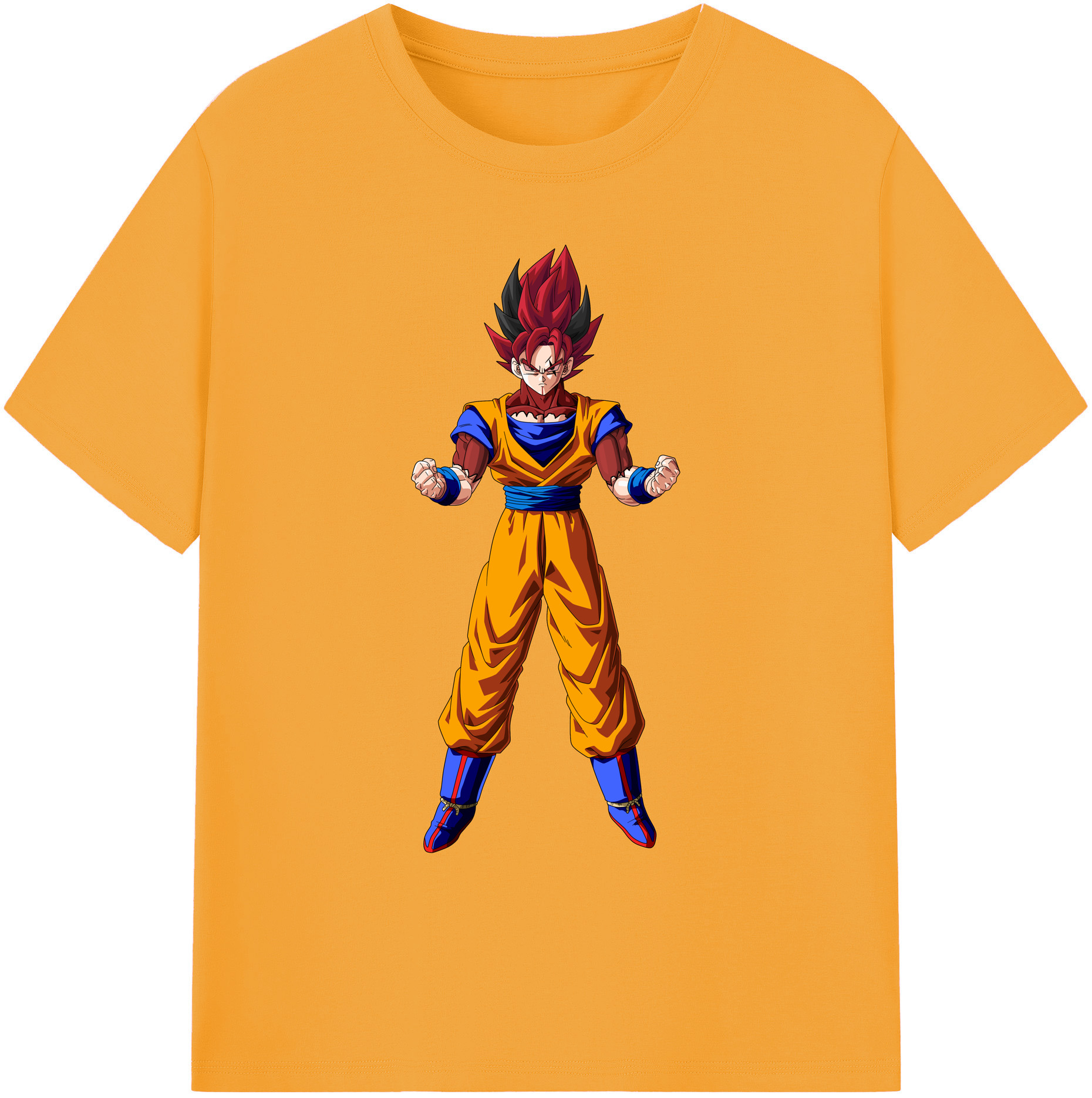 （画像用） ドラゴンボール 孫悟空（そん ごくう）Son Goku カカロット DRAGON BALL Kakarotto 綿100％ メンズ半袖Tシャツ｜肌触りやわらか＆通気性