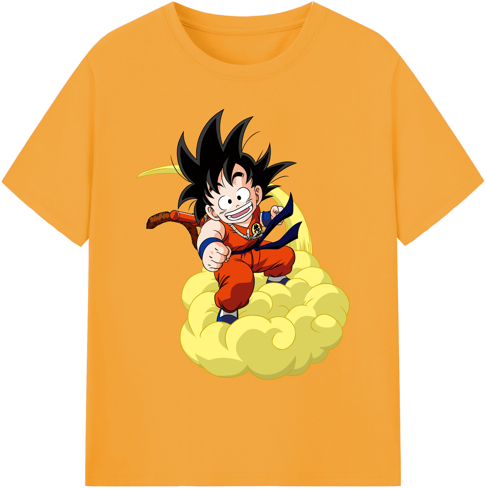 （画像用） ドラゴンボール 孫悟空（そん ごくう）Son Goku カカロット DRAGON BALL Kakarotto 綿100％ メンズ半袖Tシャツ｜肌触りやわらか＆通気性