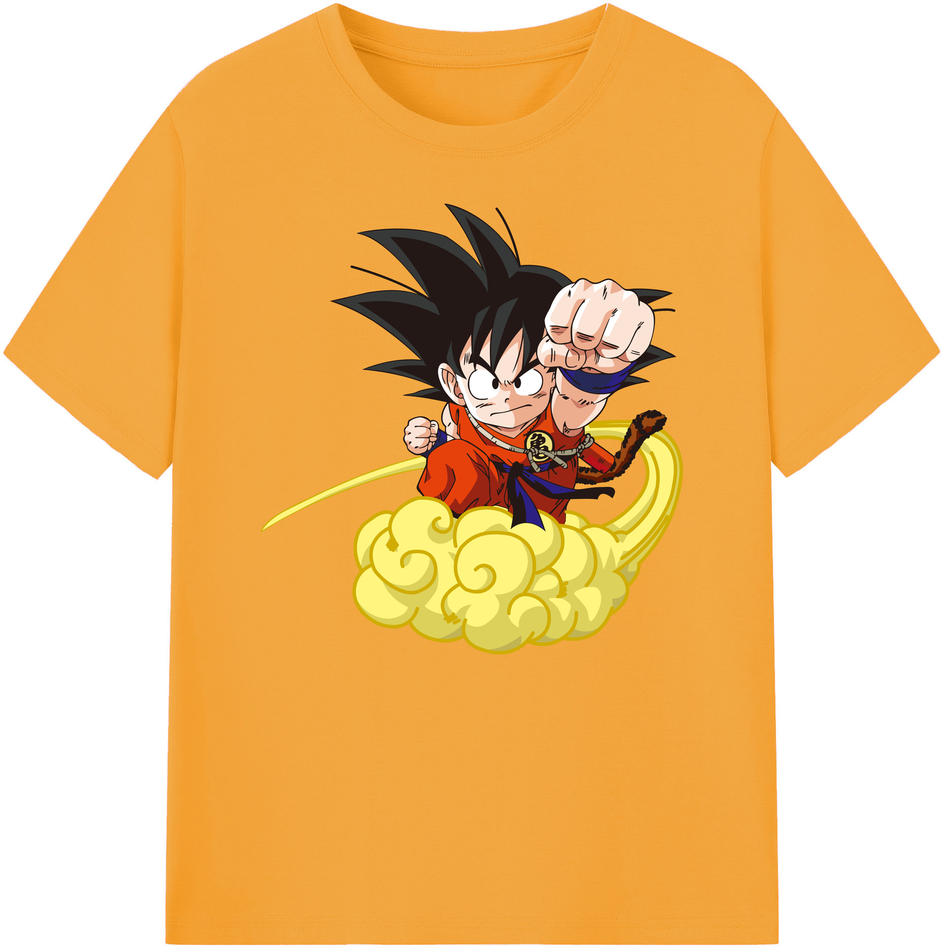 （画像用） ドラゴンボール 孫悟空（そん ごくう）Son Goku カカロット DRAGON BALL Kakarotto 綿100％ メンズ半袖Tシャツ｜肌触りやわらか＆通気性