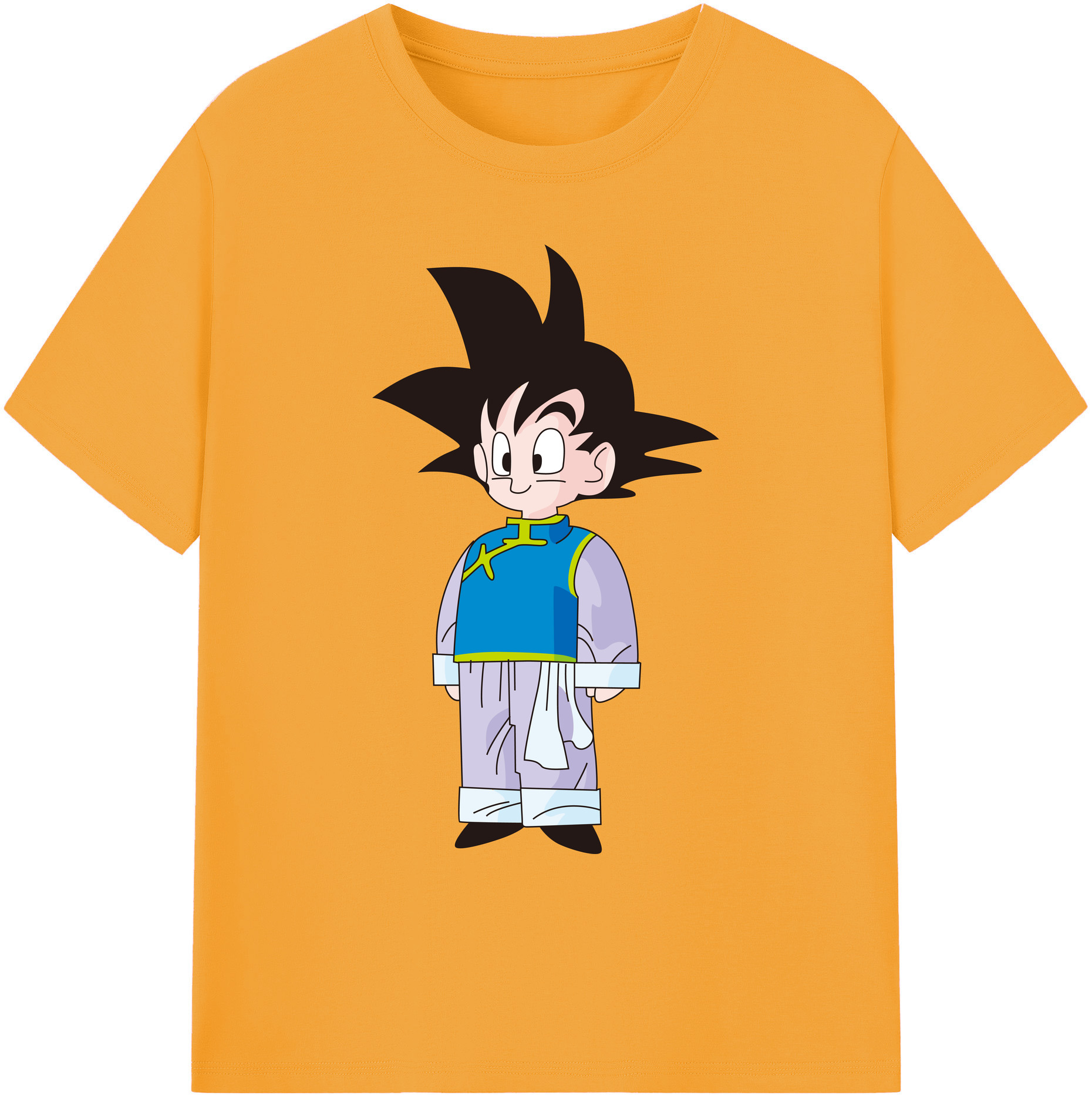 （画像用） ドラゴンボール 孫悟空（そん ごくう）Son Goku カカロット DRAGON BALL Kakarotto 綿100％ メンズ半袖Tシャツ｜肌触りやわらか＆通気性