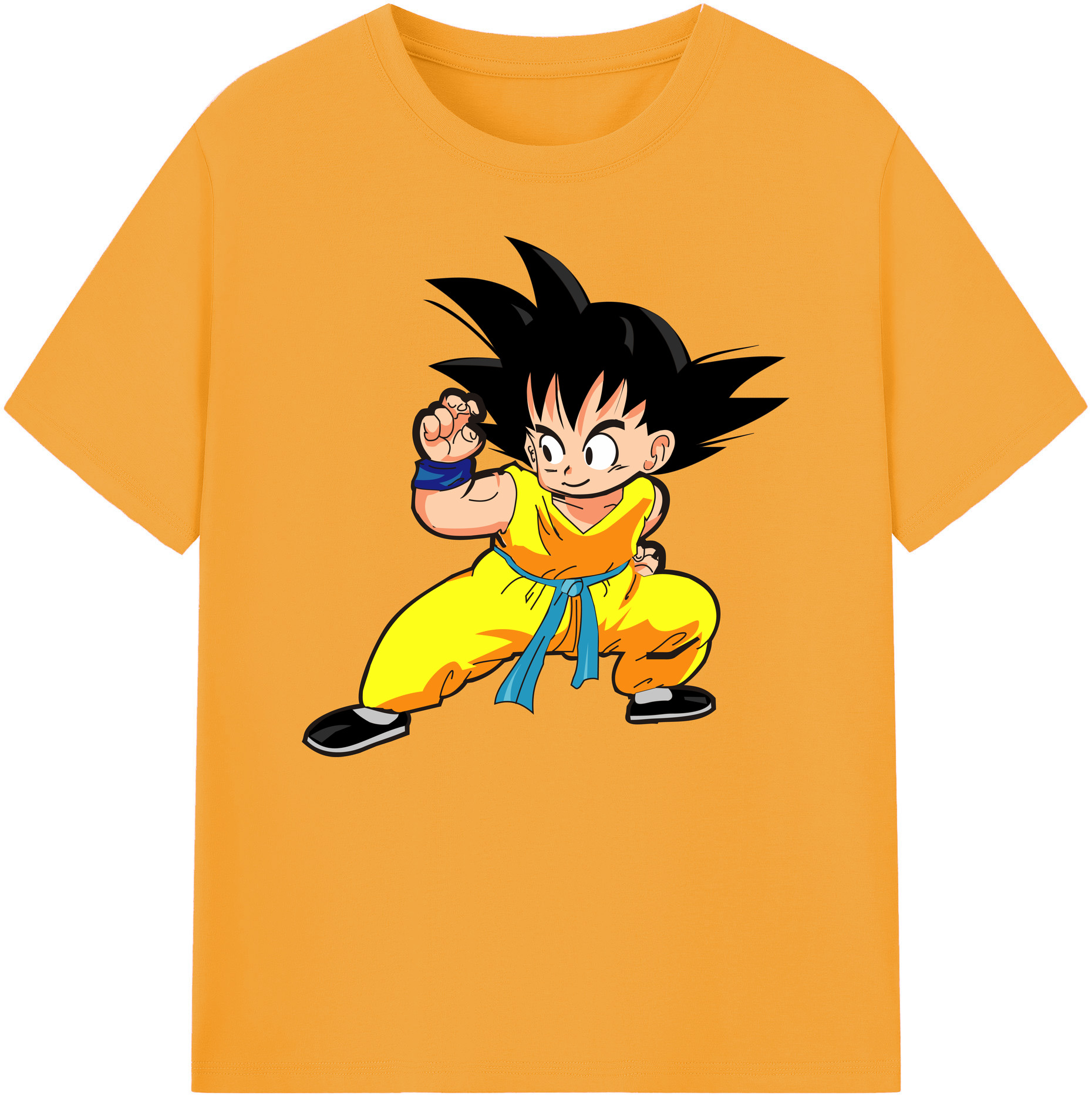 （画像用） ドラゴンボール 孫悟空（そん ごくう）Son Goku カカロット DRAGON BALL Kakarotto 綿100％ メンズ半袖Tシャツ｜肌触りやわらか＆通気性