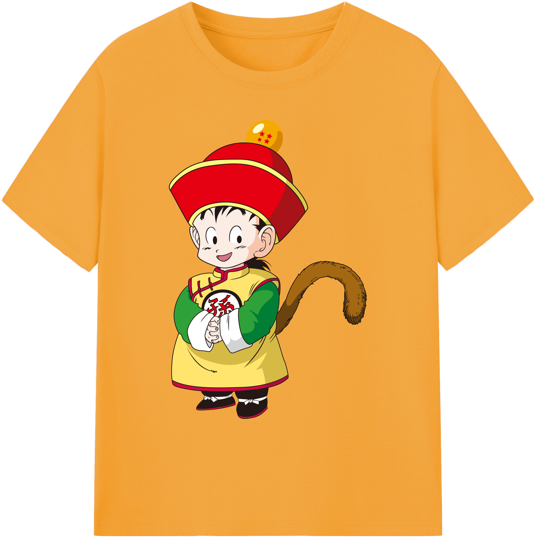 （画像用） ドラゴンボール 孫悟空（そん ごくう）Son Goku カカロット DRAGON BALL Kakarotto 綿100％ メンズ半袖Tシャツ｜肌触りやわらか＆通気性