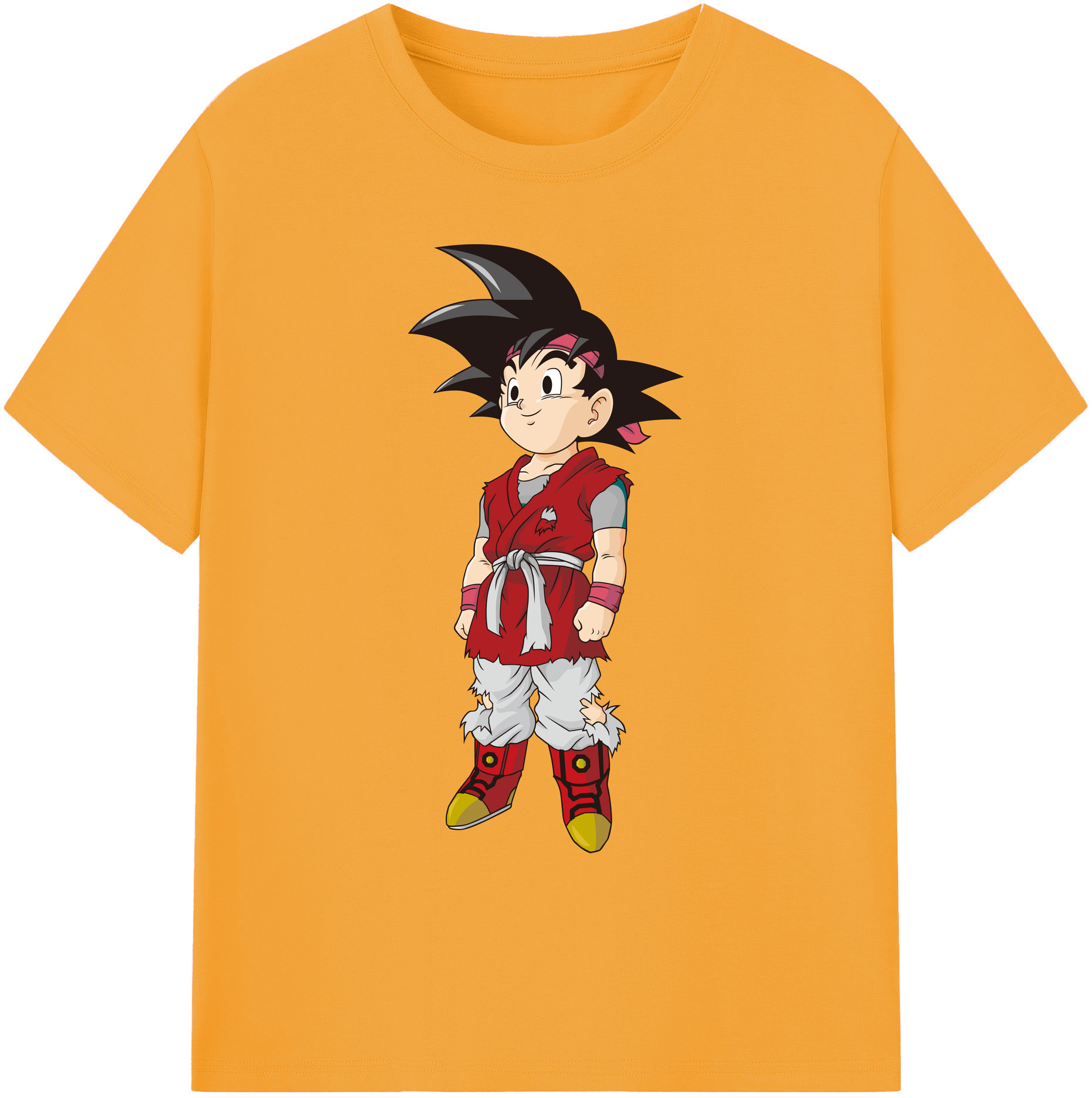 （画像用） ドラゴンボール 孫悟空（そん ごくう）Son Goku カカロット DRAGON BALL Kakarotto 綿100％ メンズ半袖Tシャツ｜肌触りやわらか＆通気性