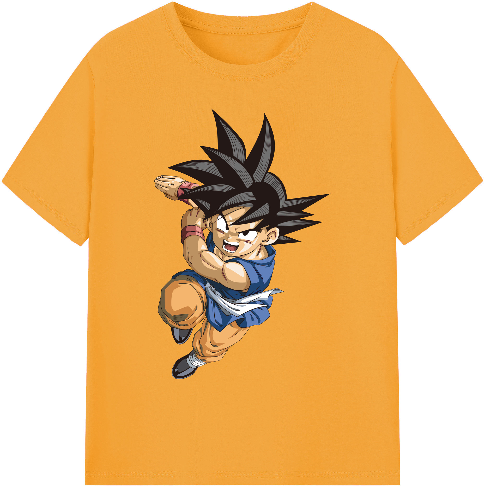 （画像用） ドラゴンボール 孫悟空（そん ごくう）Son Goku カカロット DRAGON BALL Kakarotto 綿100％ メンズ半袖Tシャツ｜肌触りやわらか＆通気性