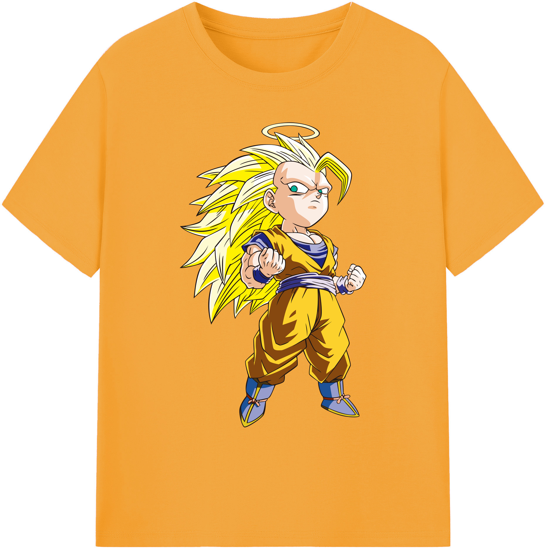 （画像用） ドラゴンボール 孫悟空（そん ごくう）Son Goku カカロット DRAGON BALL Kakarotto 綿100％ メンズ半袖Tシャツ｜肌触りやわらか＆通気性