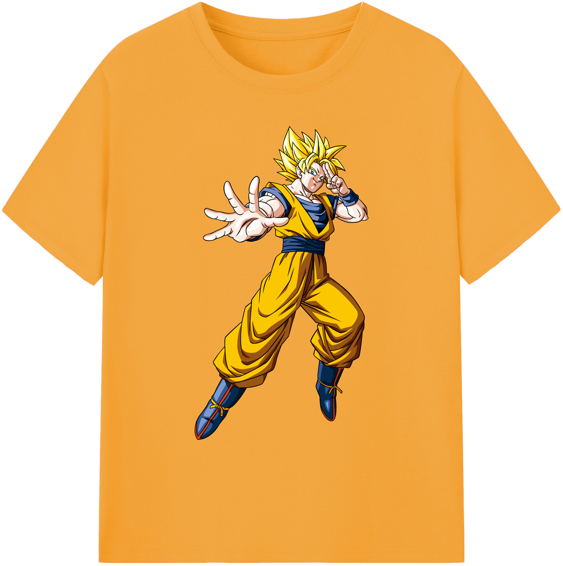 （画像用） ドラゴンボール 孫悟空（そん ごくう）Son Goku カカロット DRAGON BALL Kakarotto 綿100％ メンズ半袖Tシャツ｜肌触りやわらか＆通気性
