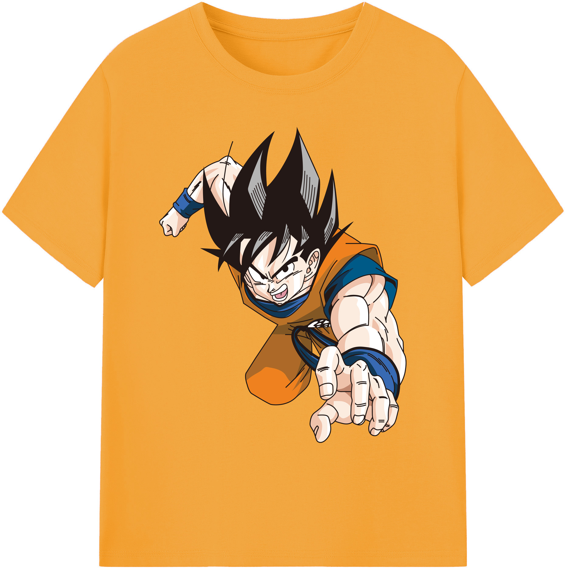 （画像用） ドラゴンボール 孫悟空（そん ごくう）Son Goku カカロット DRAGON BALL Kakarotto 綿100％ メンズ半袖Tシャツ｜肌触りやわらか＆通気性