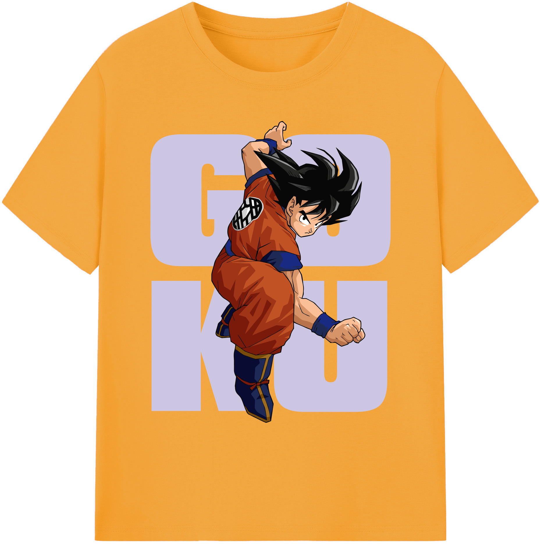 （画像用） ドラゴンボール 孫悟空（そん ごくう）Son Goku カカロット DRAGON BALL Kakarotto 綿100％ メンズ半袖Tシャツ｜肌触りやわらか＆通気性