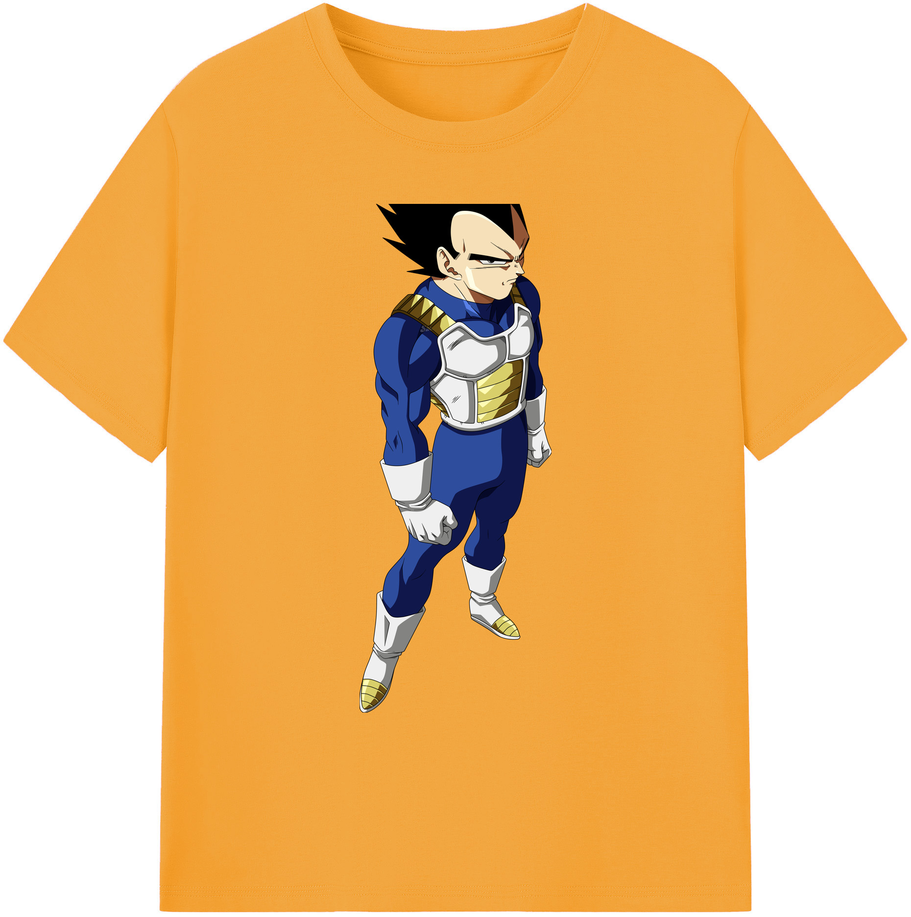 （画像用） ドラゴンボール ベジータ四世（Bejīta Yonsei）DRAGON BALL Vegeta IV 綿100％ メンズ半袖Tシャツ｜肌触りやわらか＆通気性