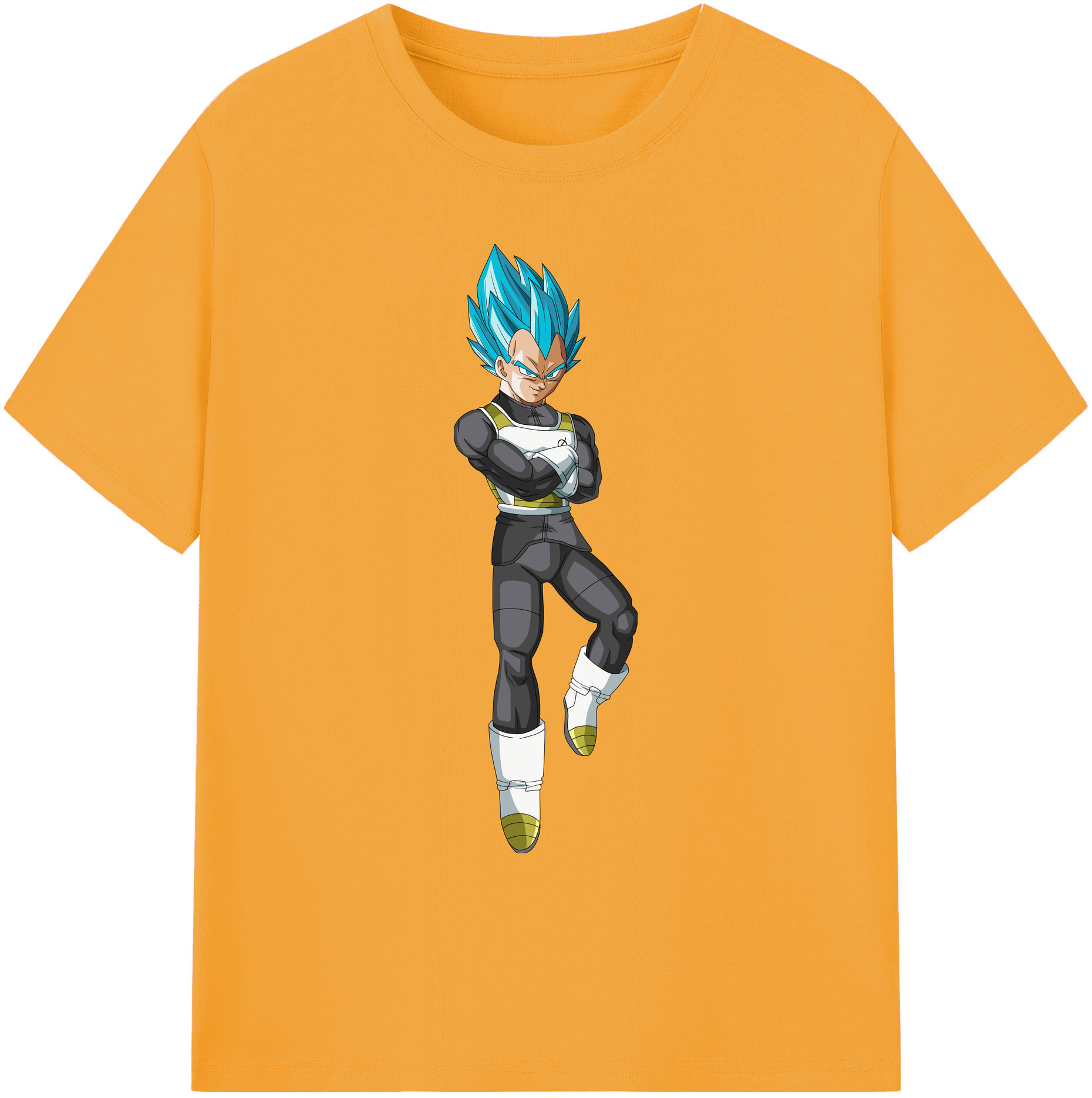 （画像用） ドラゴンボール ベジータ四世（Bejīta Yonsei）DRAGON BALL Vegeta IV 綿100％ メンズ半袖Tシャツ｜肌触りやわらか＆通気性