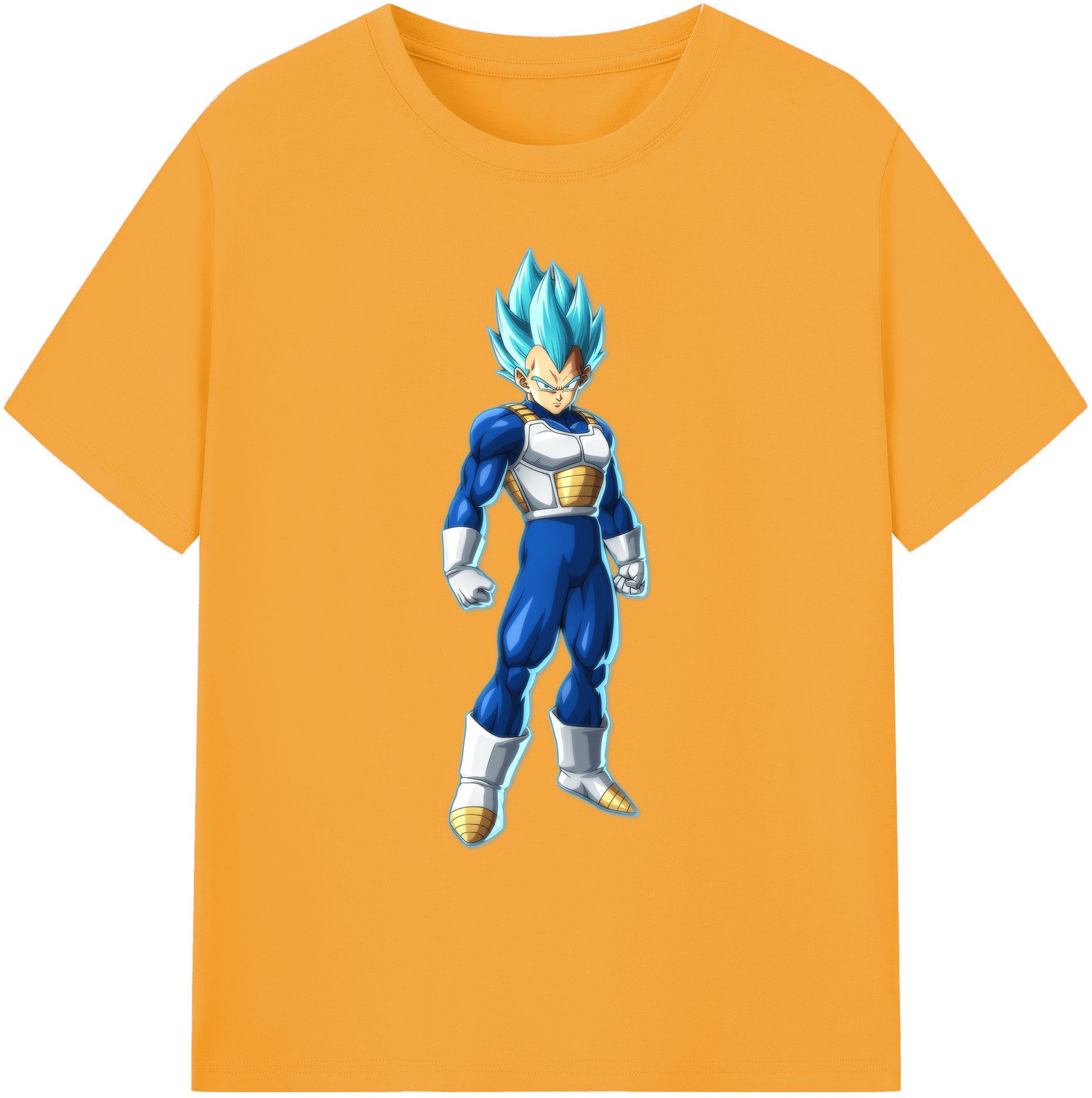 （画像用） ドラゴンボール ベジータ四世（Bejīta Yonsei）DRAGON BALL Vegeta IV 綿100％ メンズ半袖Tシャツ｜肌触りやわらか＆通気性