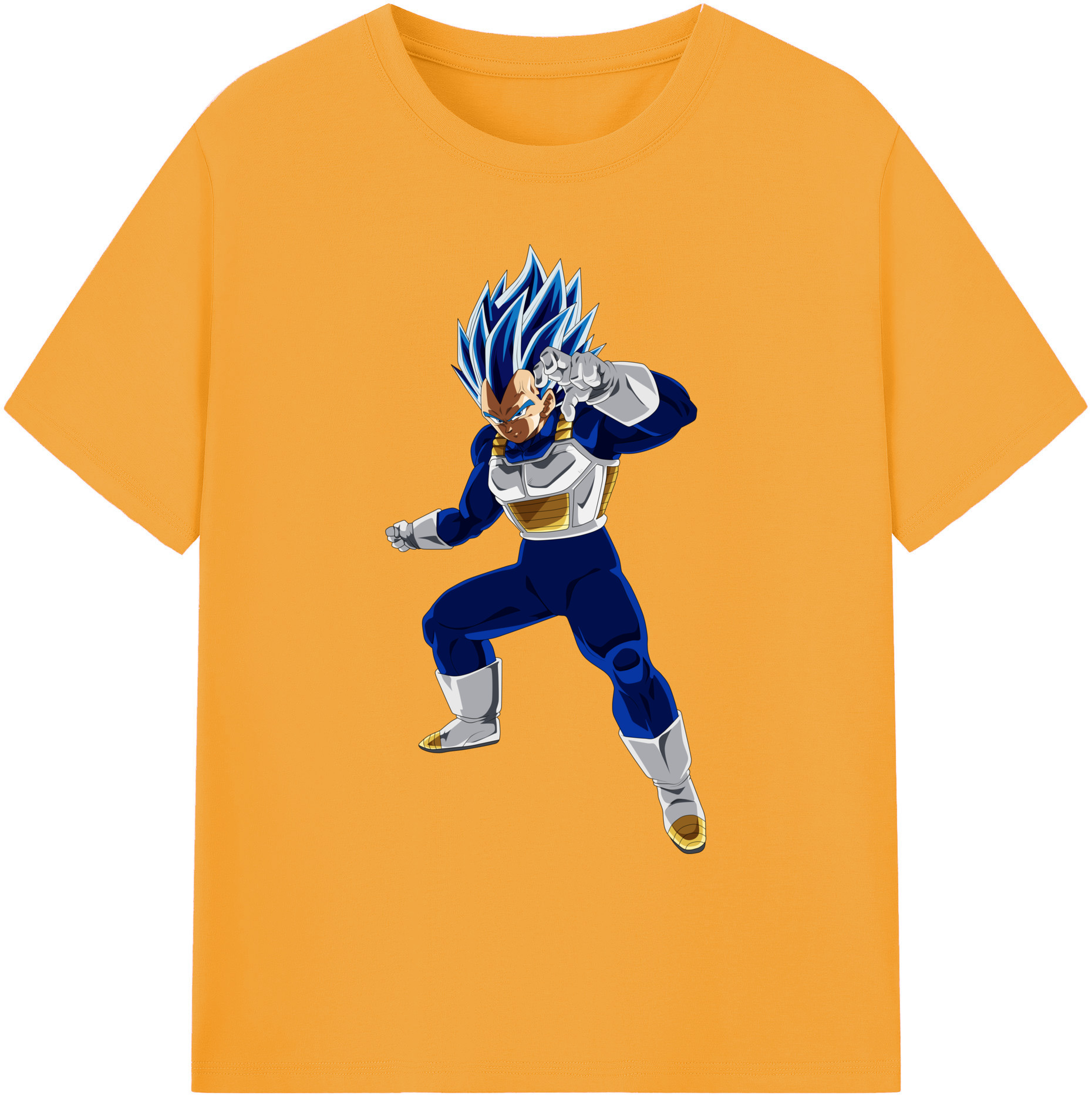 （画像用） ドラゴンボール ベジータ四世（Bejīta Yonsei）DRAGON BALL Vegeta IV 綿100％ メンズ半袖Tシャツ｜肌触りやわらか＆通気性