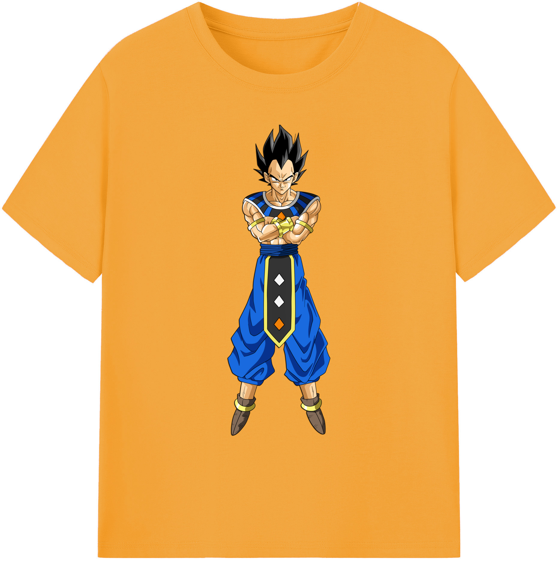 （画像用） ドラゴンボール ベジータ四世（Bejīta Yonsei）DRAGON BALL Vegeta IV 綿100％ メンズ半袖Tシャツ｜肌触りやわらか＆通気性