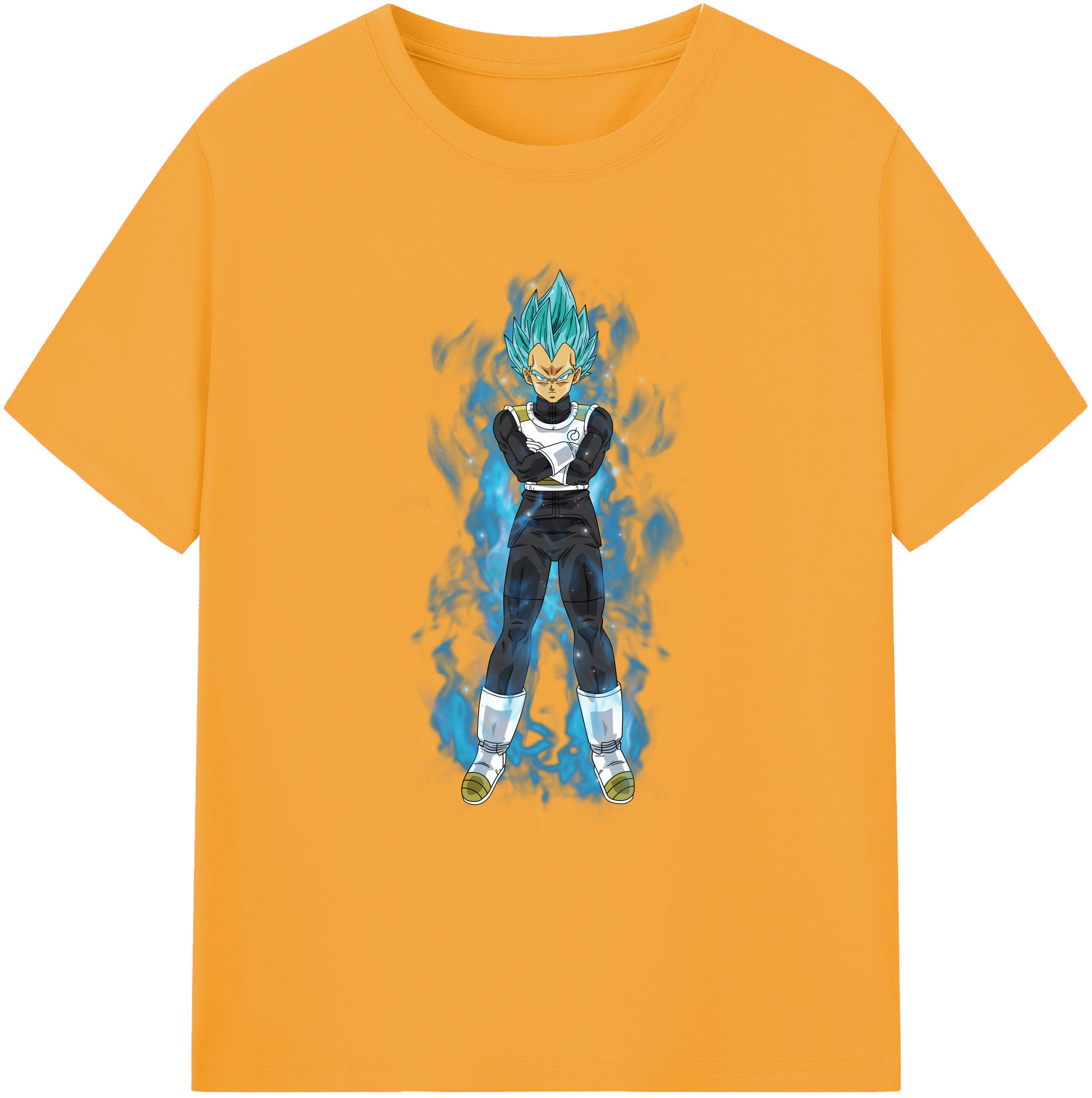 （画像用） ドラゴンボール ベジータ四世（Bejīta Yonsei）DRAGON BALL Vegeta IV 綿100％ メンズ半袖Tシャツ｜肌触りやわらか＆通気性