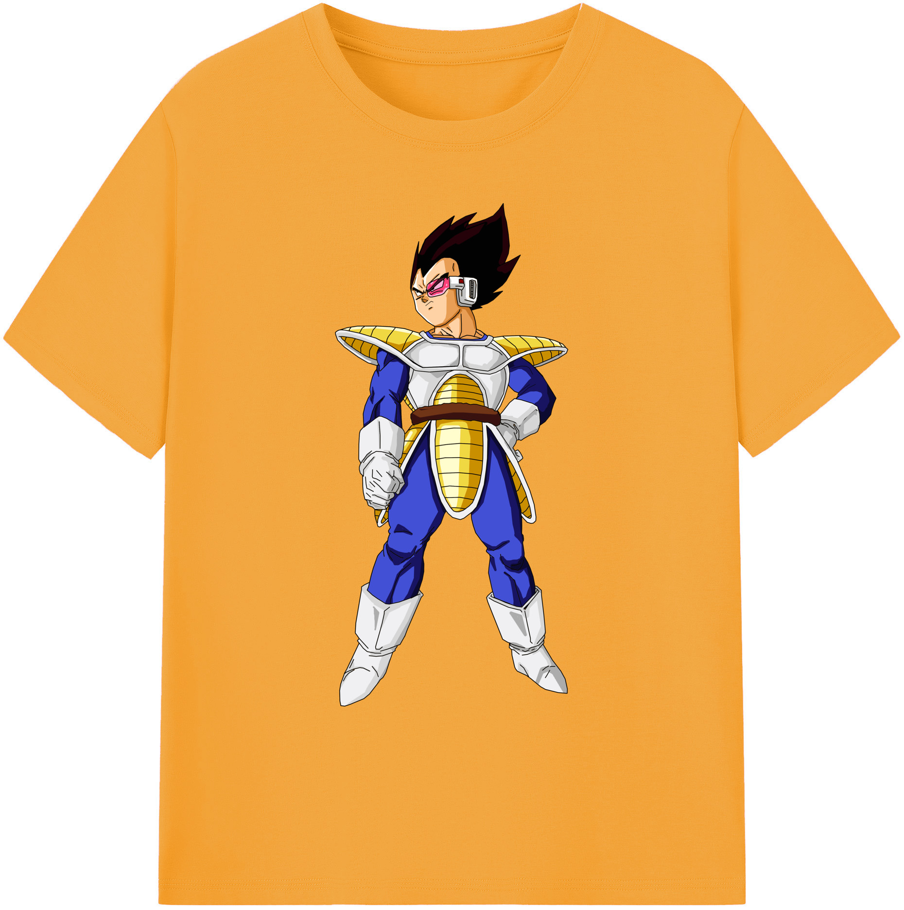 （画像用） ドラゴンボール ベジータ四世（Bejīta Yonsei）DRAGON BALL Vegeta IV 綿100％ メンズ半袖Tシャツ｜肌触りやわらか＆通気性