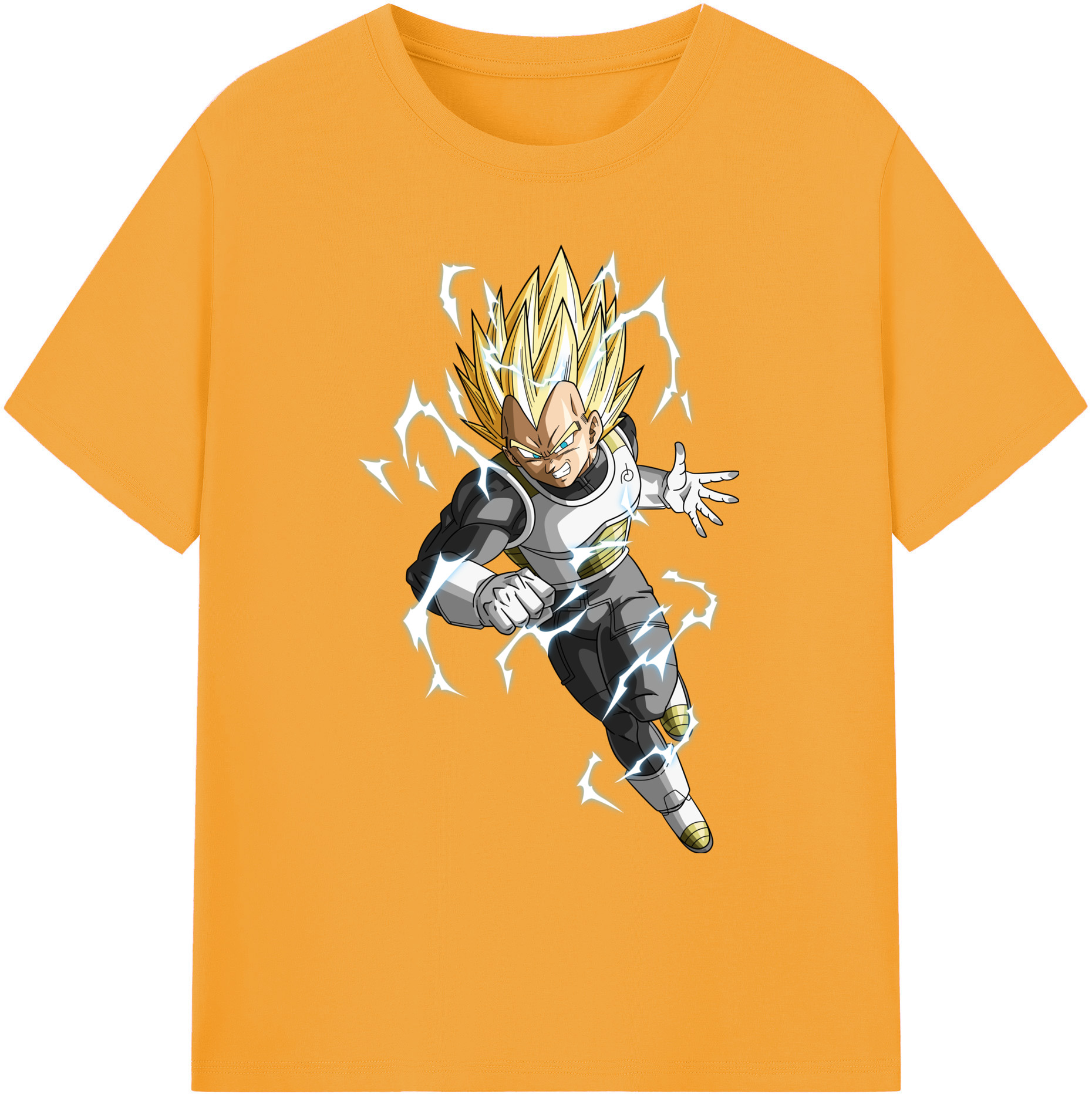 （画像用） ドラゴンボール ベジータ四世（Bejīta Yonsei）DRAGON BALL Vegeta IV 綿100％ メンズ半袖Tシャツ｜肌触りやわらか＆通気性