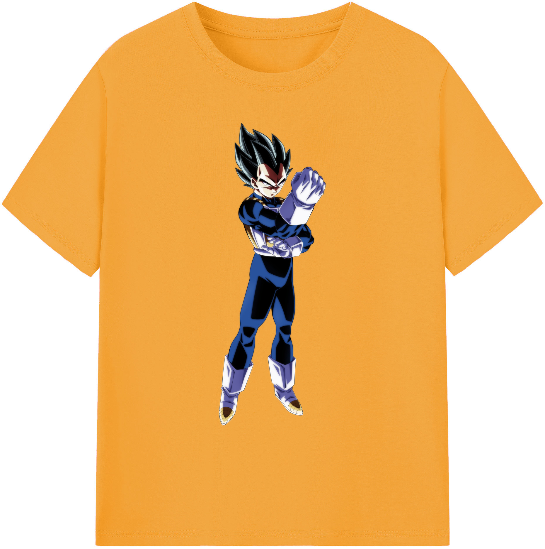 （画像用） ドラゴンボール ベジータ四世（Bejīta Yonsei）DRAGON BALL Vegeta IV 綿100％ メンズ半袖Tシャツ｜肌触りやわらか＆通気性