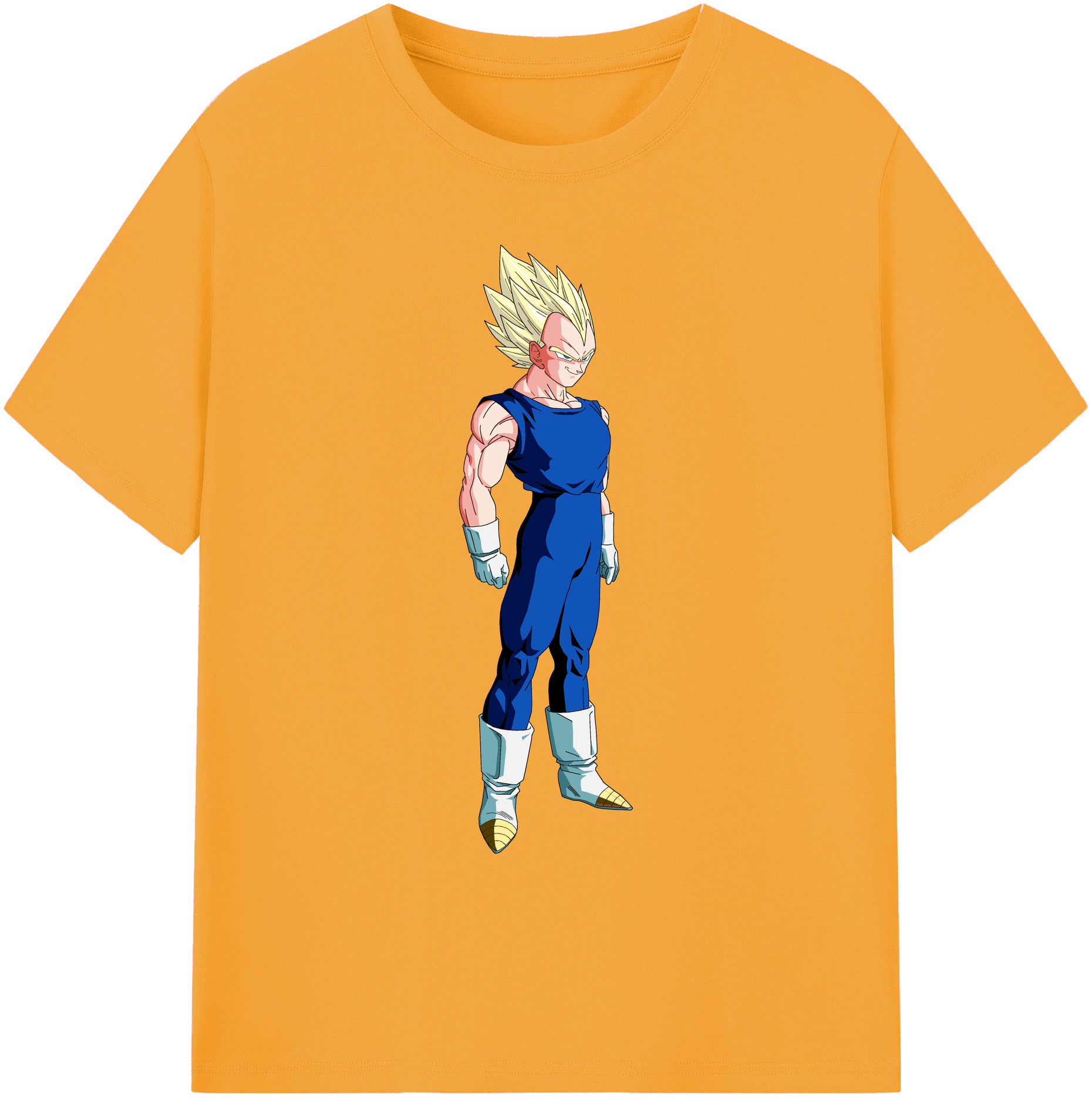 （画像用） ドラゴンボール ベジータ四世（Bejīta Yonsei）DRAGON BALL Vegeta IV 綿100％ メンズ半袖Tシャツ｜肌触りやわらか＆通気性