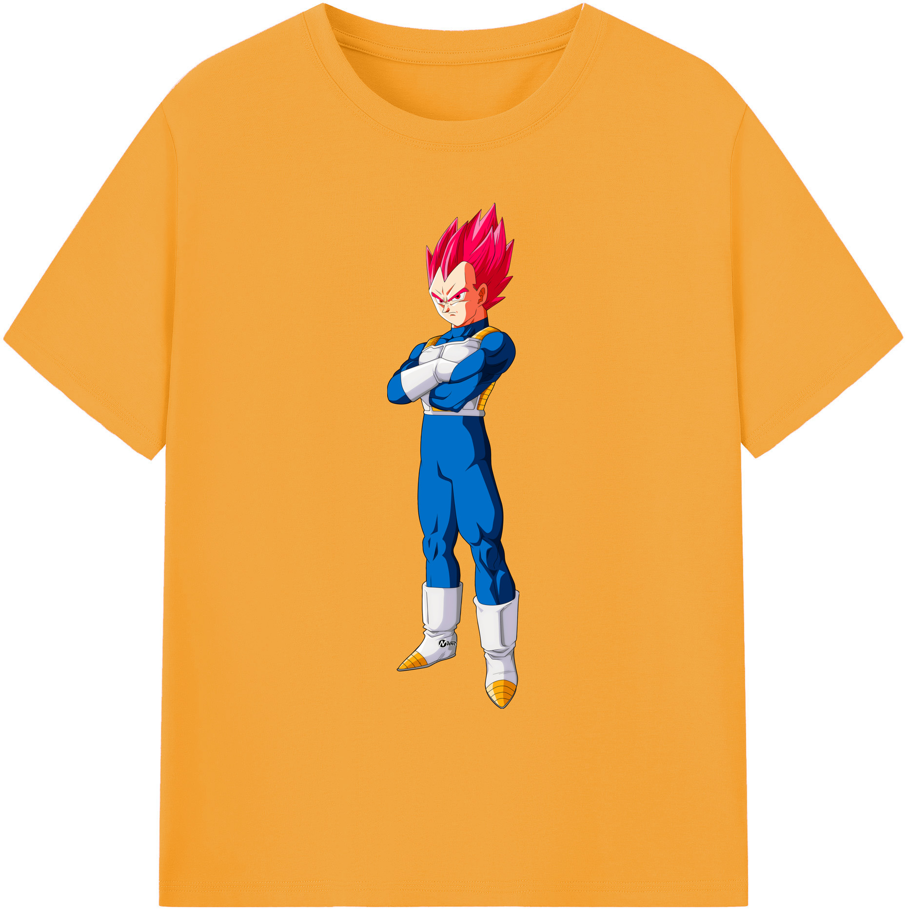 （画像用） ドラゴンボール ベジータ四世（Bejīta Yonsei）DRAGON BALL Vegeta IV 綿100％ メンズ半袖Tシャツ｜肌触りやわらか＆通気性
