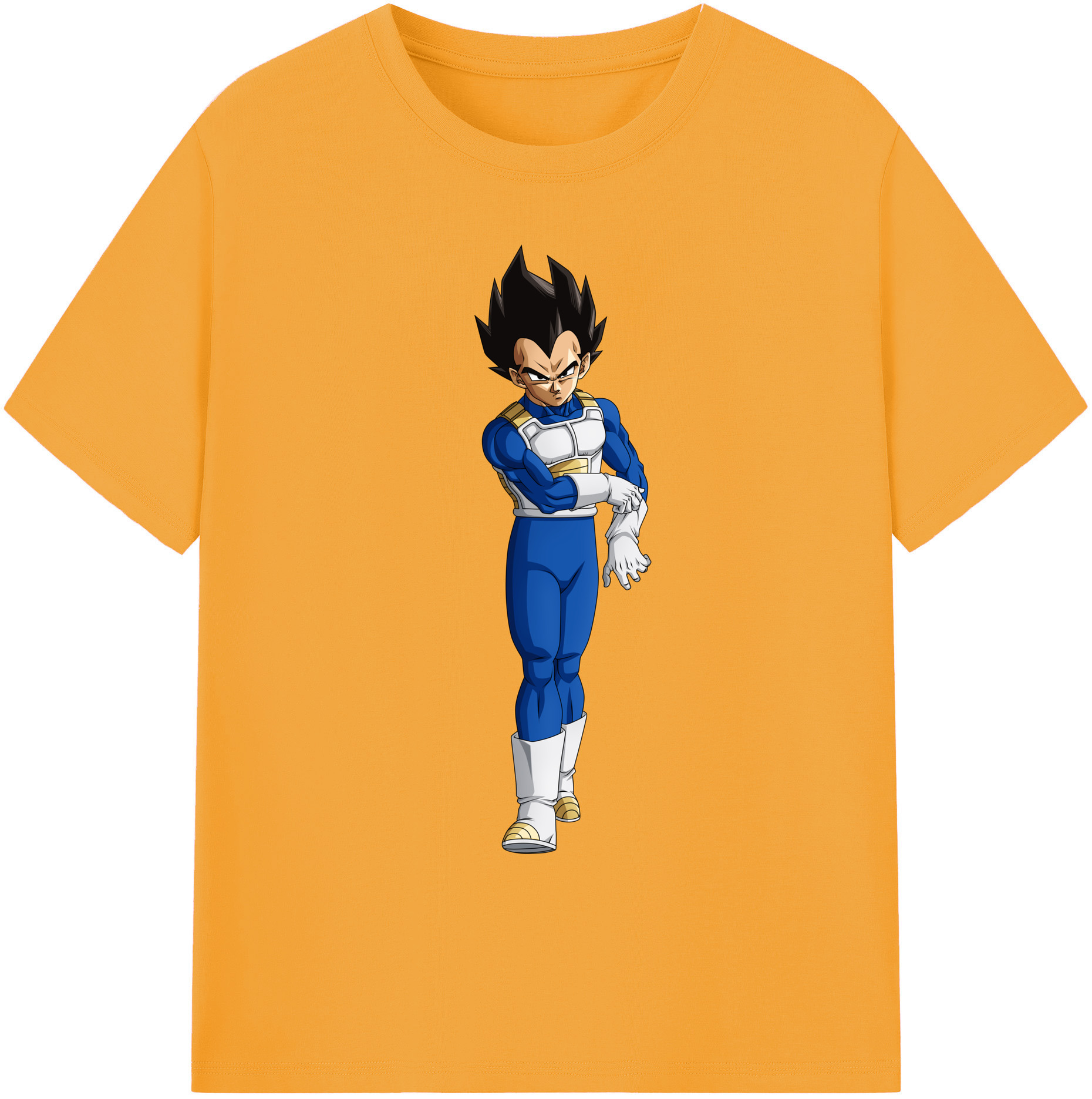 （画像用） ドラゴンボール ベジータ四世（Bejīta Yonsei）DRAGON BALL Vegeta IV 綿100％ メンズ半袖Tシャツ｜肌触りやわらか＆通気性