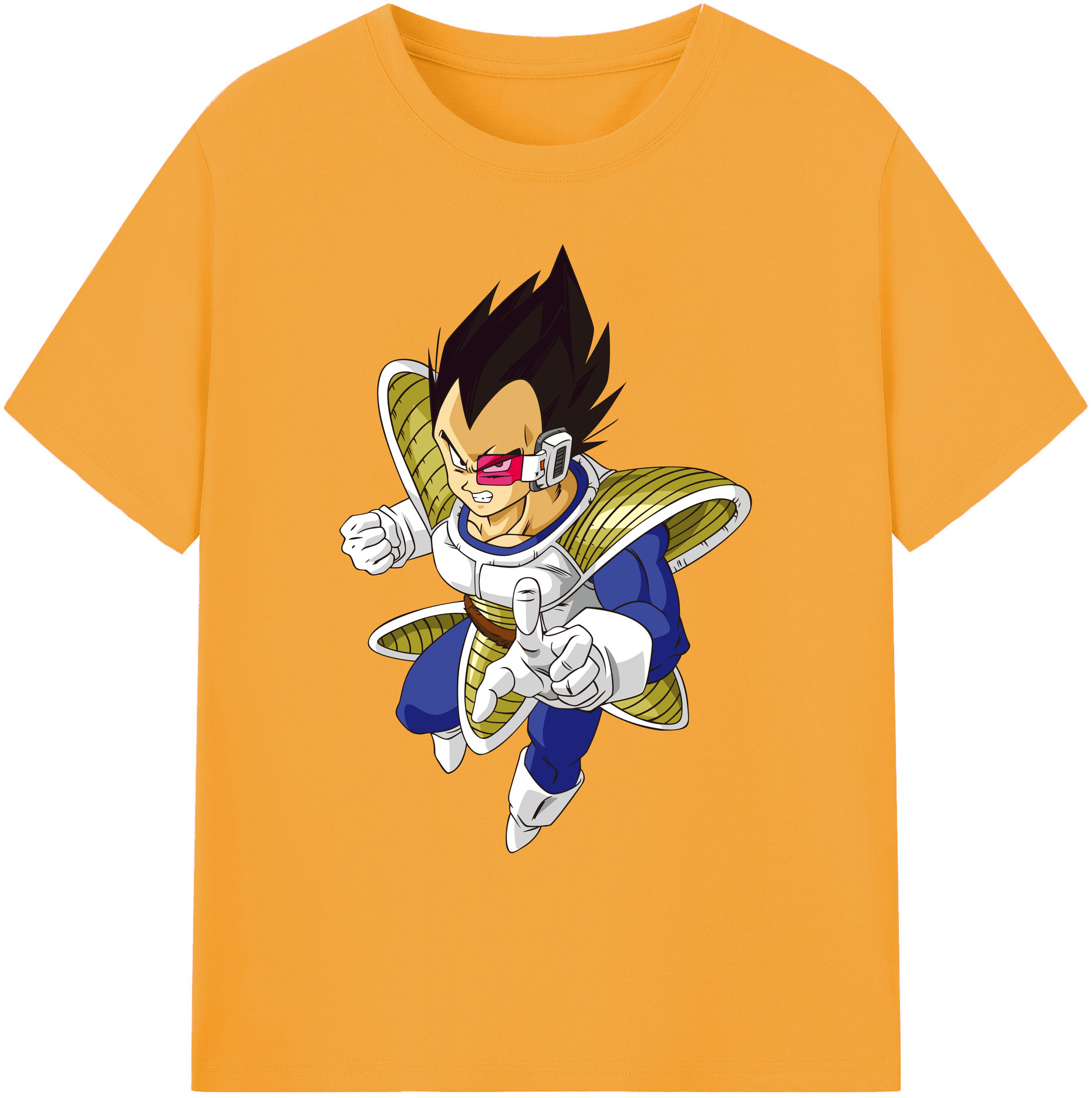 （画像用） ドラゴンボール ベジータ四世（Bejīta Yonsei）DRAGON BALL Vegeta IV 綿100％ メンズ半袖Tシャツ｜肌触りやわらか＆通気性