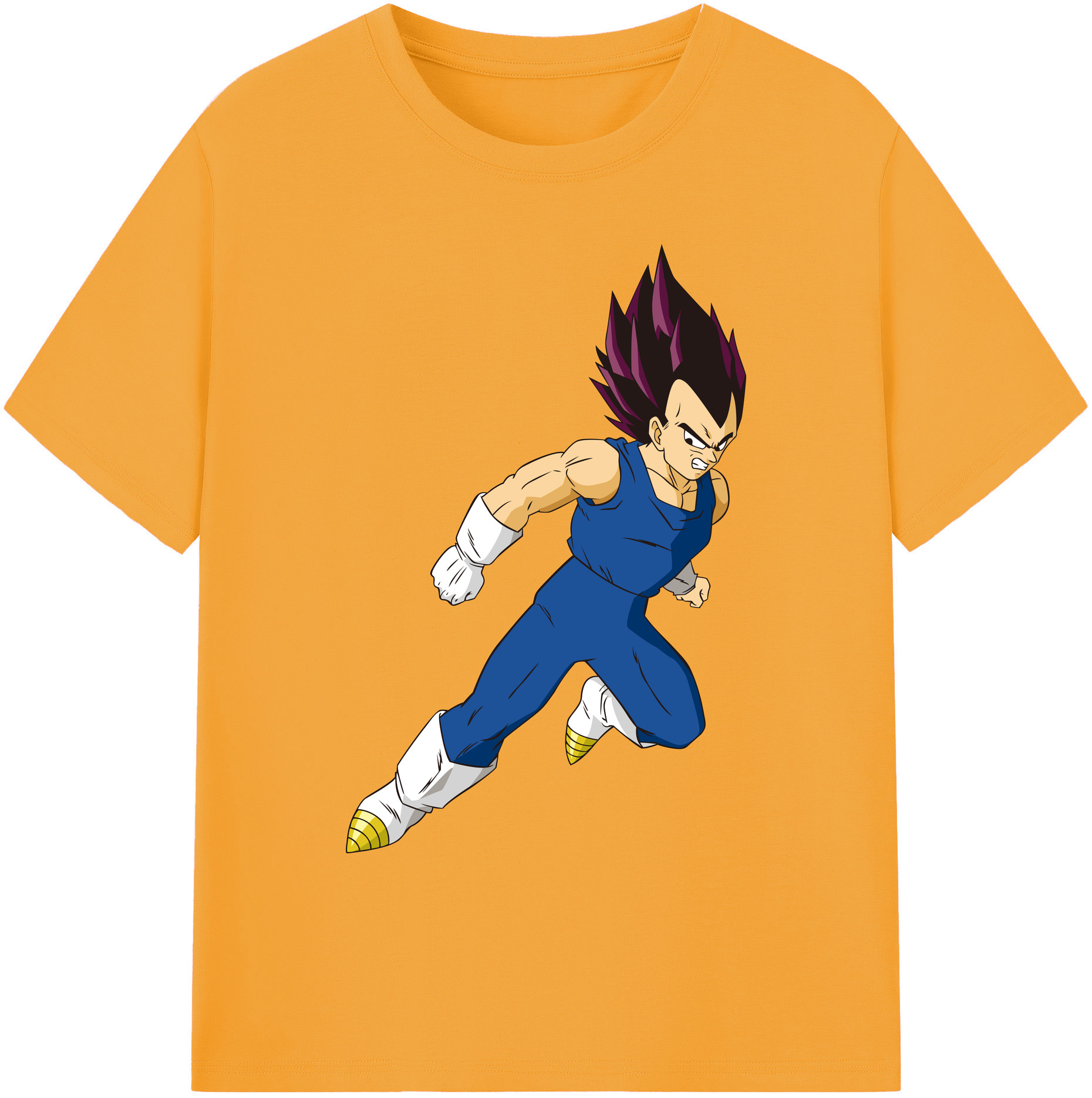 （画像用） ドラゴンボール ベジータ四世（Bejīta Yonsei）DRAGON BALL Vegeta IV 綿100％ メンズ半袖Tシャツ｜肌触りやわらか＆通気性