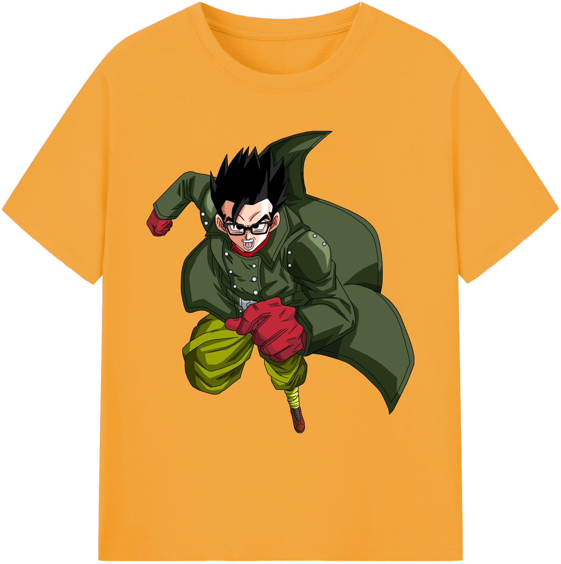 （画像用） ドラゴンボール 孫 悟飯（そんごはん）DRAGON BALL Son Gohan 綿100％ メンズ半袖Tシャツ｜肌触りやわらか＆通気性