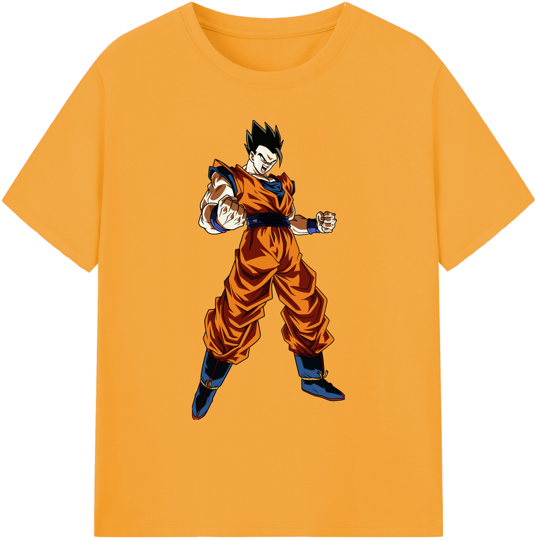 （画像用） ドラゴンボール 孫 悟飯（そんごはん）DRAGON BALL Son Gohan 綿100％ メンズ半袖Tシャツ｜肌触りやわらか＆通気性