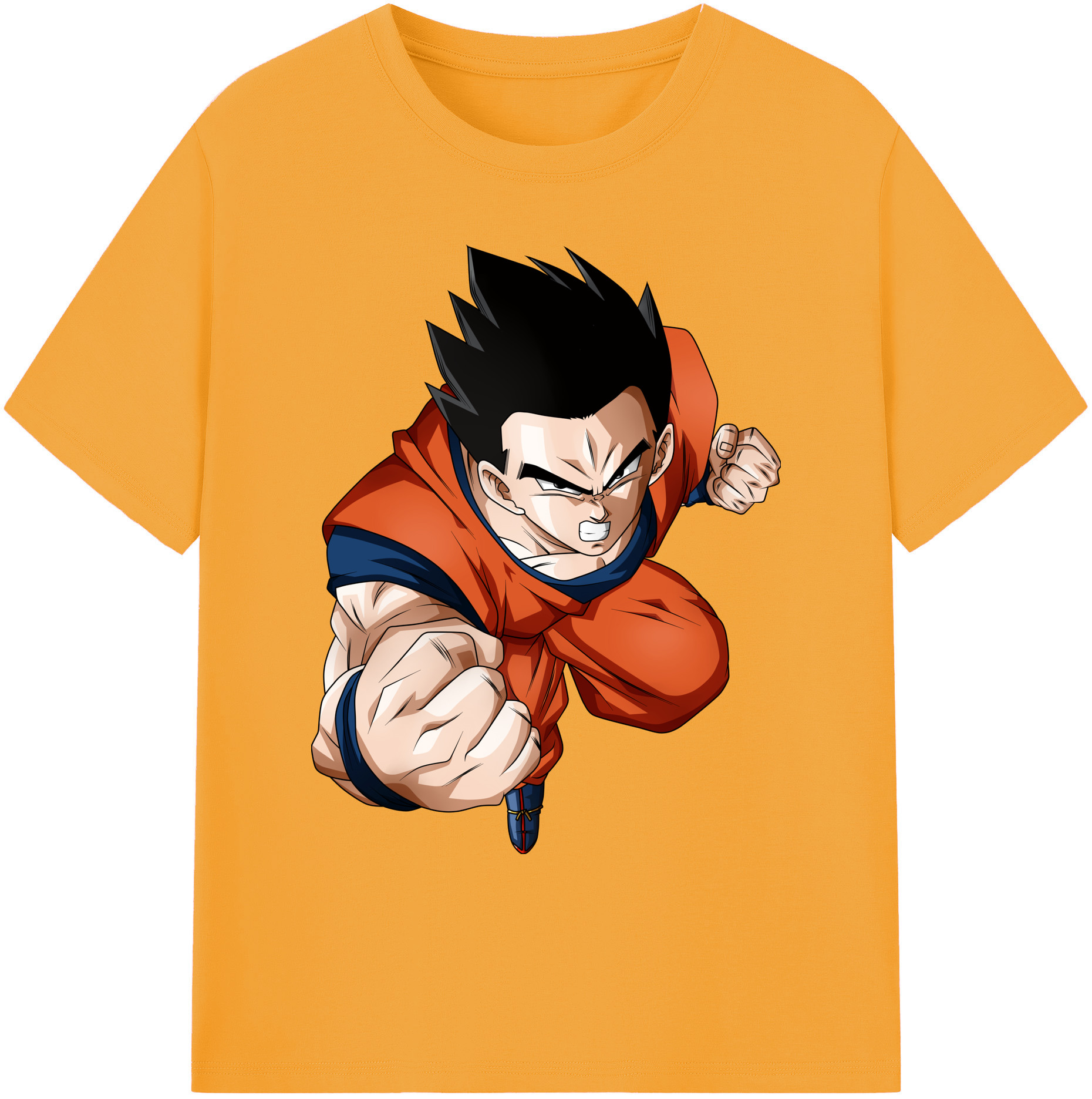 （画像用） ドラゴンボール 孫 悟飯（そんごはん）DRAGON BALL Son Gohan 綿100％ メンズ半袖Tシャツ｜肌触りやわらか＆通気性