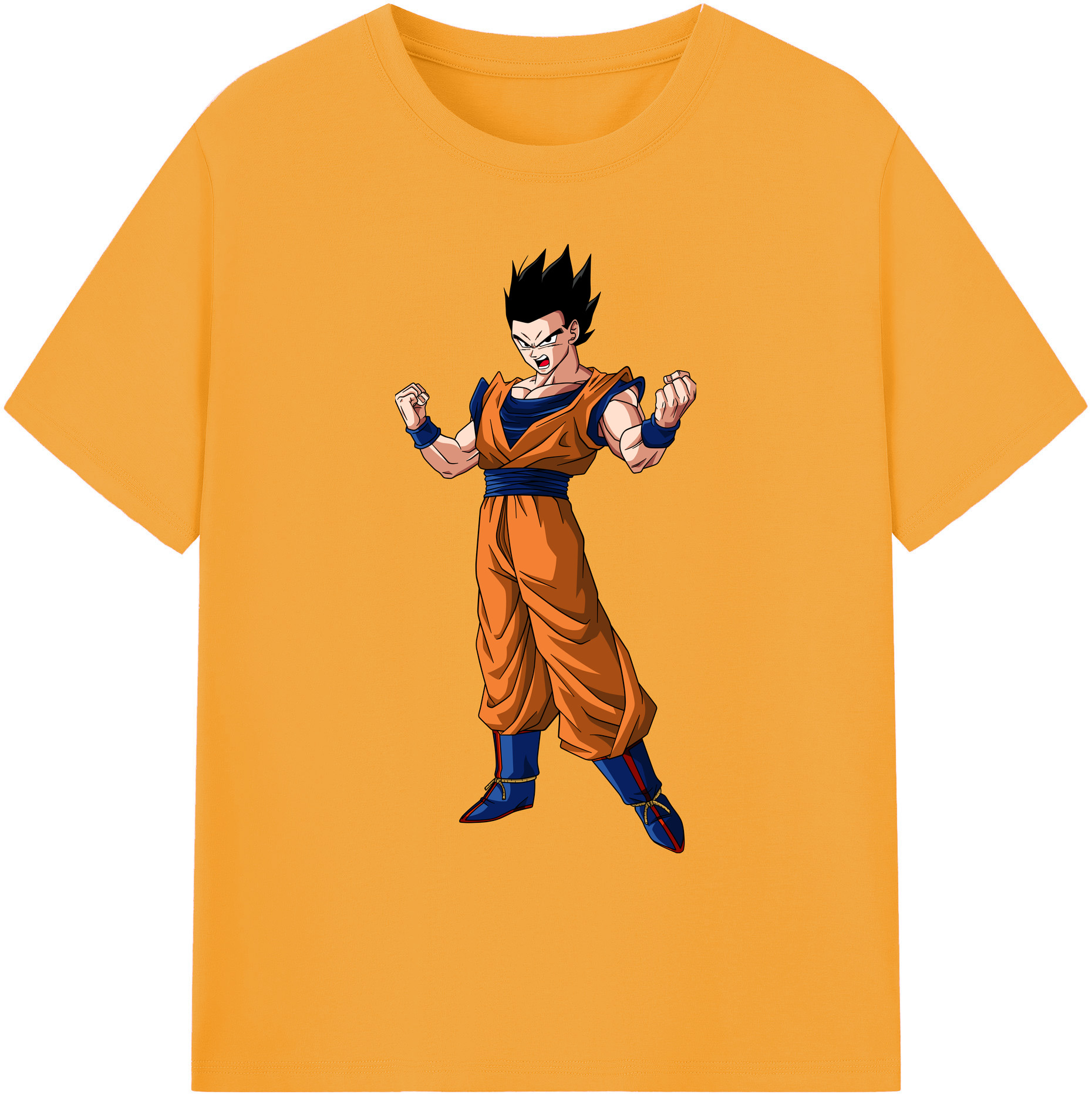 （画像用） ドラゴンボール 孫 悟飯（そんごはん）DRAGON BALL Son Gohan 綿100％ メンズ半袖Tシャツ｜肌触りやわらか＆通気性