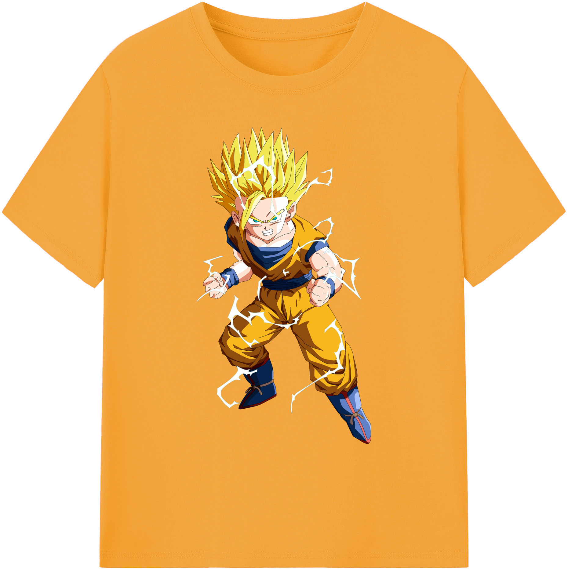 （画像用） ドラゴンボール 孫 悟飯（そんごはん）DRAGON BALL Son Gohan 綿100％ メンズ半袖Tシャツ｜肌触りやわらか＆通気性
