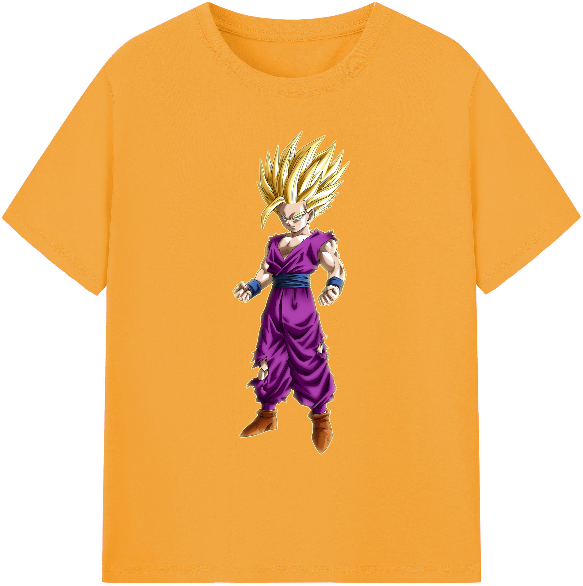 （画像用） ドラゴンボール 孫 悟飯（そんごはん）DRAGON BALL Son Gohan 綿100％ メンズ半袖Tシャツ｜肌触りやわらか＆通気性