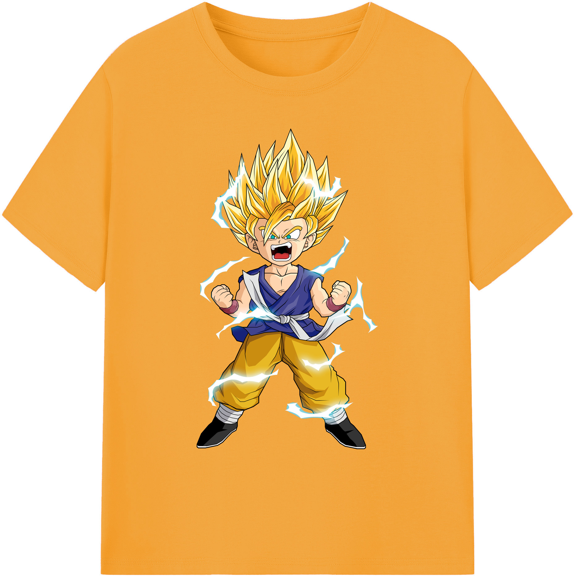 （画像用） ドラゴンボール 孫 悟飯（そんごはん）DRAGON BALL Son Gohan 綿100％ メンズ半袖Tシャツ｜肌触りやわらか＆通気性