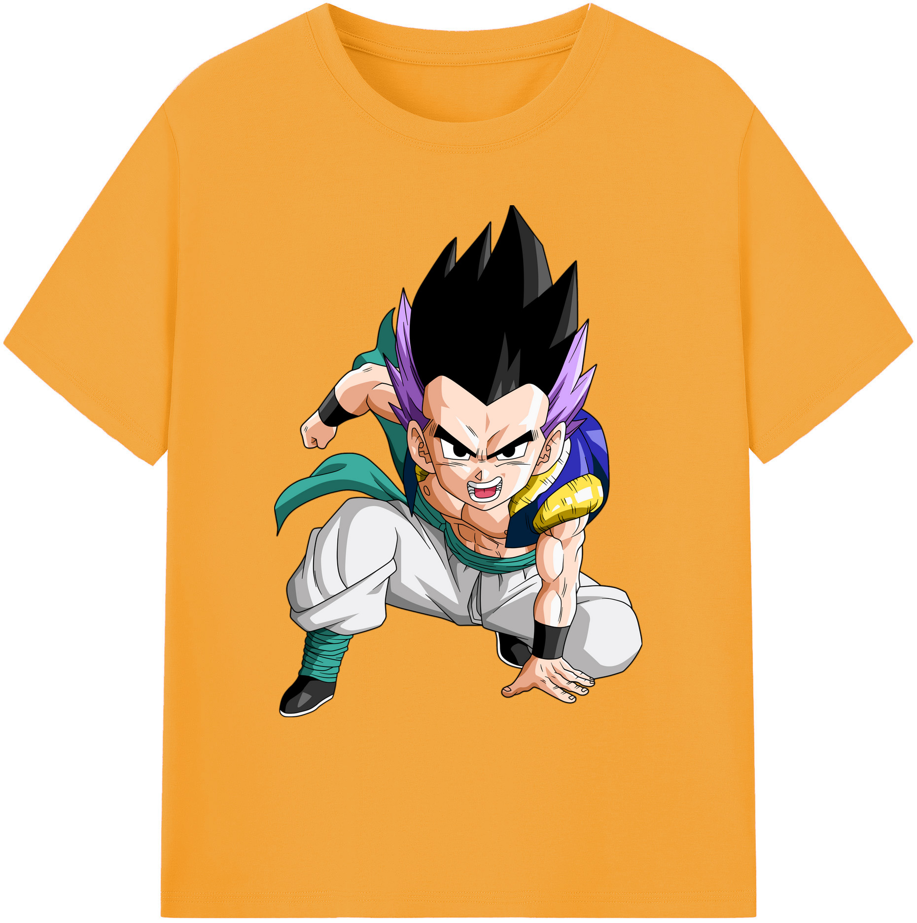（画像用） ドラゴンボール 孫 悟飯（そんごはん）DRAGON BALL Son Gohan 綿100％ メンズ半袖Tシャツ｜肌触りやわらか＆通気性