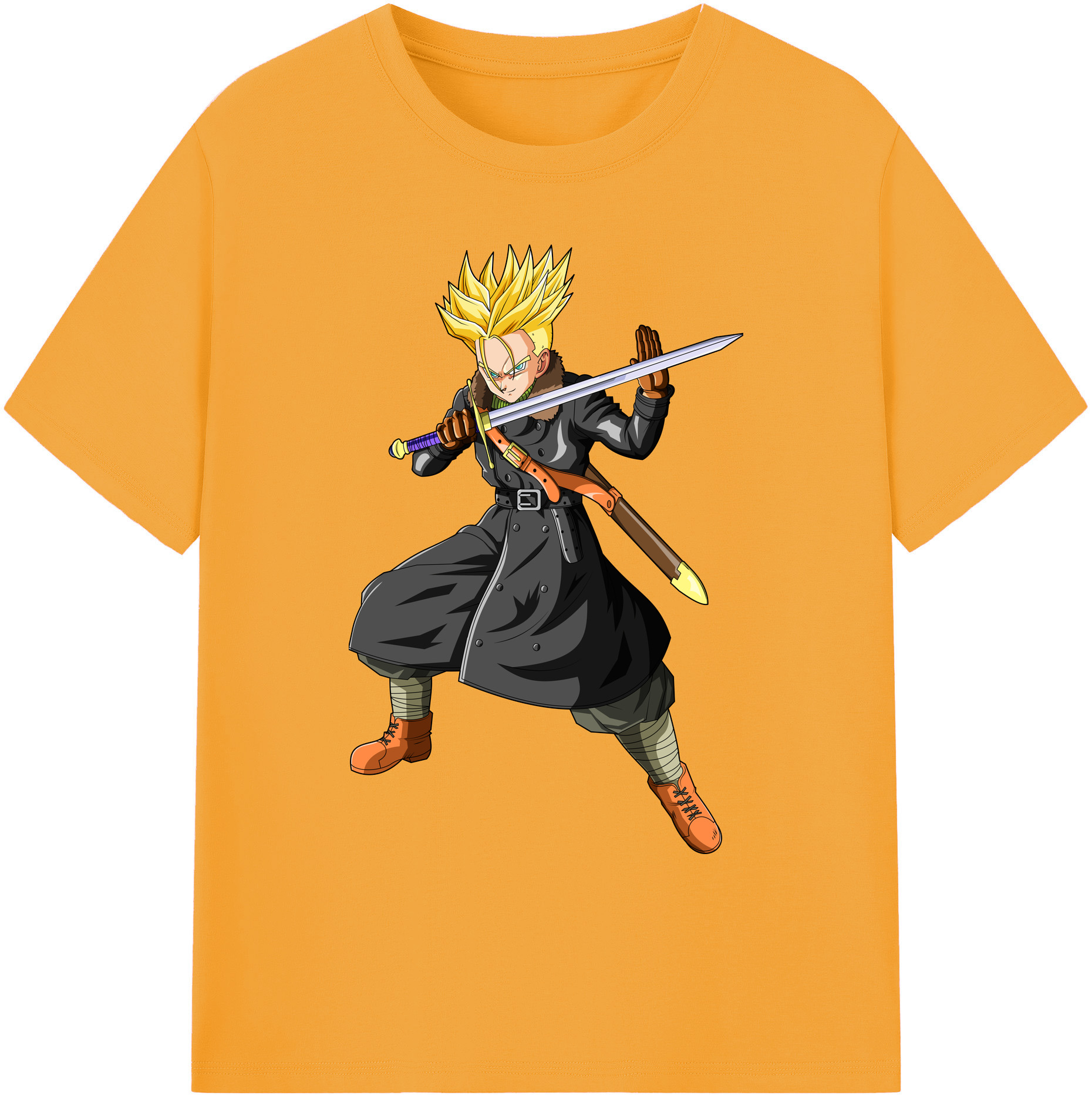 （画像用） ドラゴンボール トランクス（Torankusu）DRAGON BALL Trunks 綿100％ メンズ半袖Tシャツ｜肌触りやわらか＆通気性