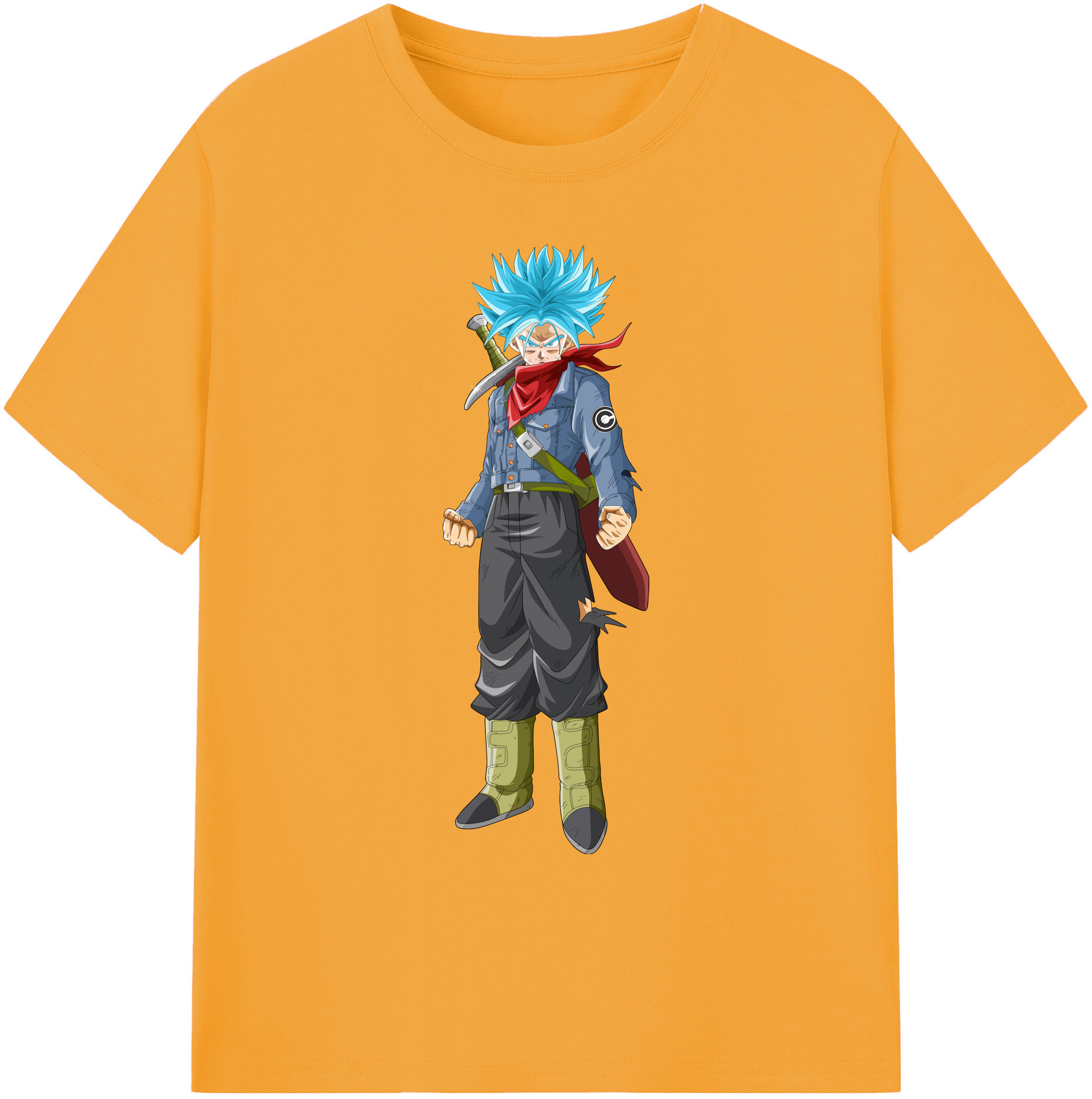 （画像用） ドラゴンボール トランクス（Torankusu）DRAGON BALL Trunks 綿100％ メンズ半袖Tシャツ｜肌触りやわらか＆通気性