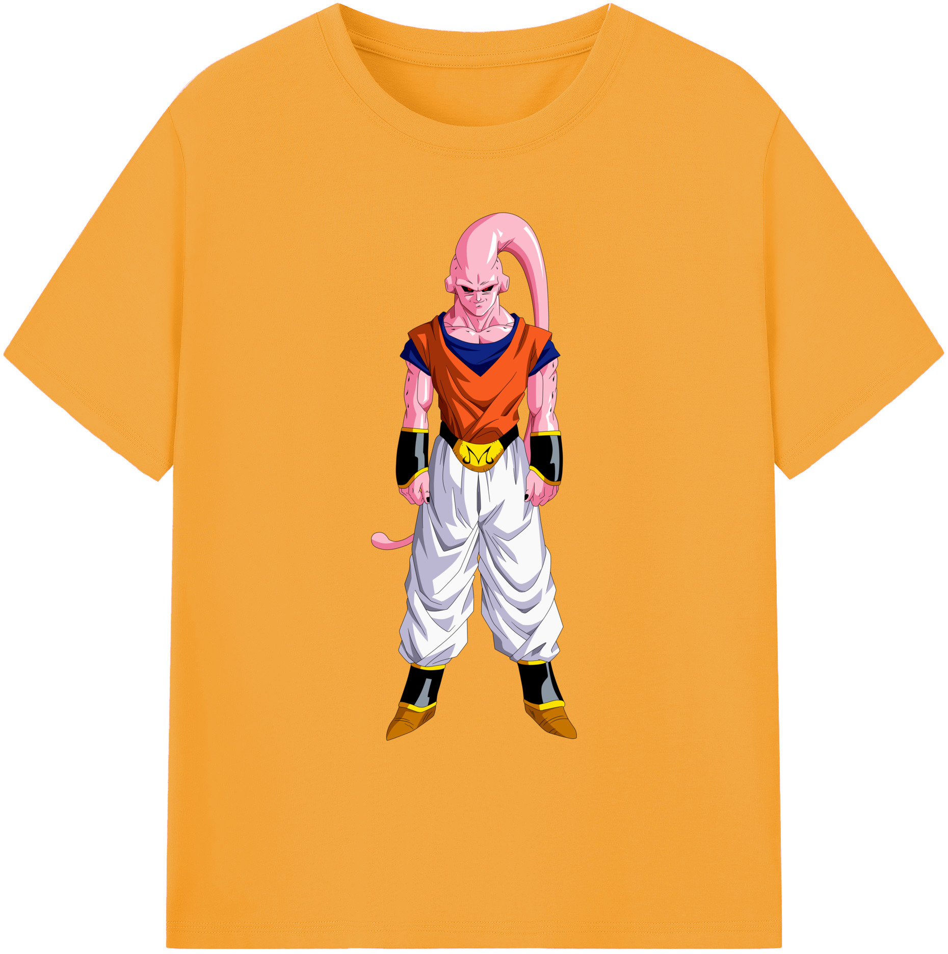 （画像用） ドラゴンボール 魔人ブウ DRAGON BALL Majin Buu 綿100％ メンズ半袖Tシャツ｜肌触りやわらか＆通気性