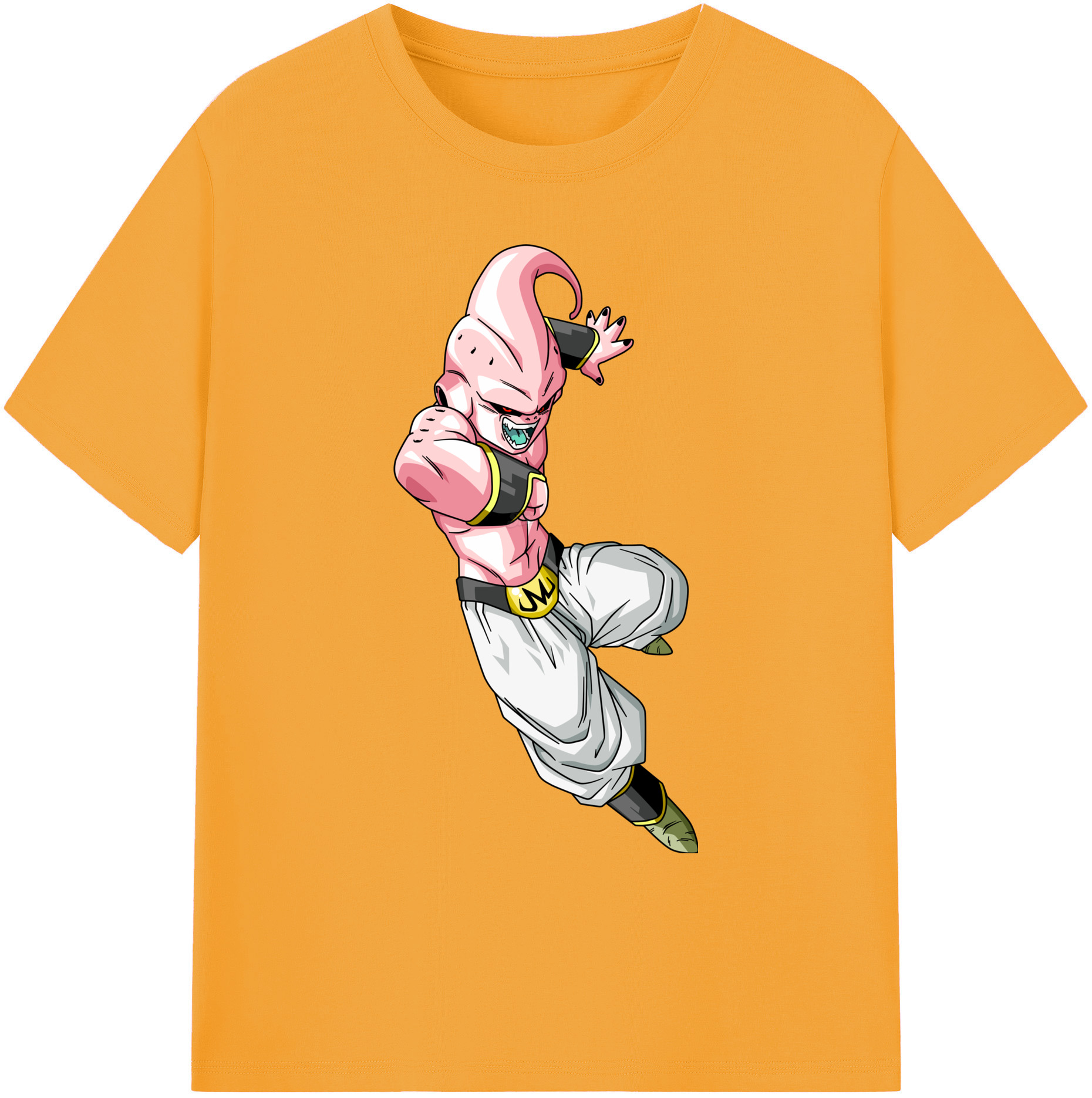 （画像用） ドラゴンボール 魔人ブウ DRAGON BALL Majin Buu 綿100％ メンズ半袖Tシャツ｜肌触りやわらか＆通気性