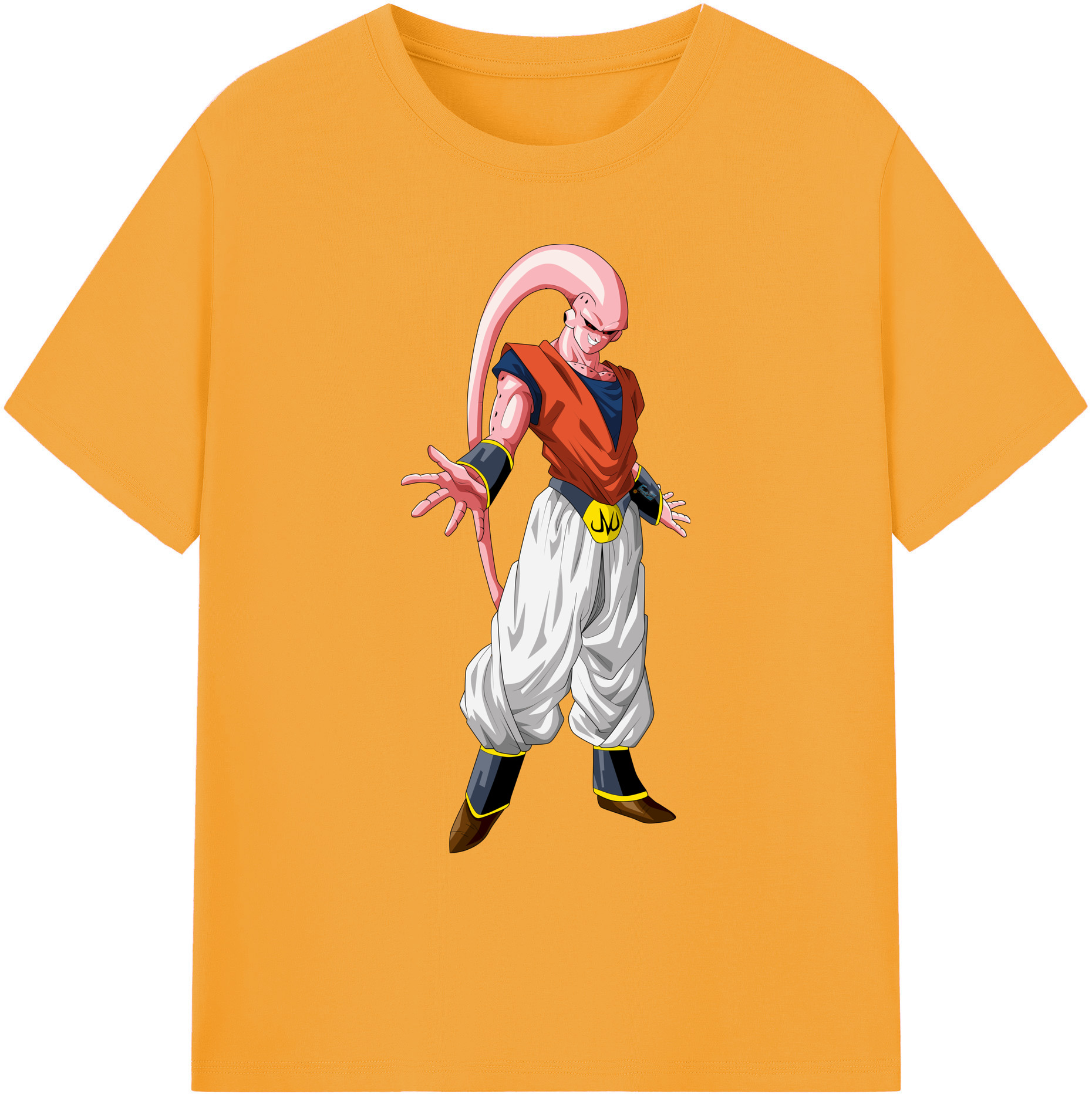 （画像用） ドラゴンボール 魔人ブウ DRAGON BALL Majin Buu 綿100％ メンズ半袖Tシャツ｜肌触りやわらか＆通気性