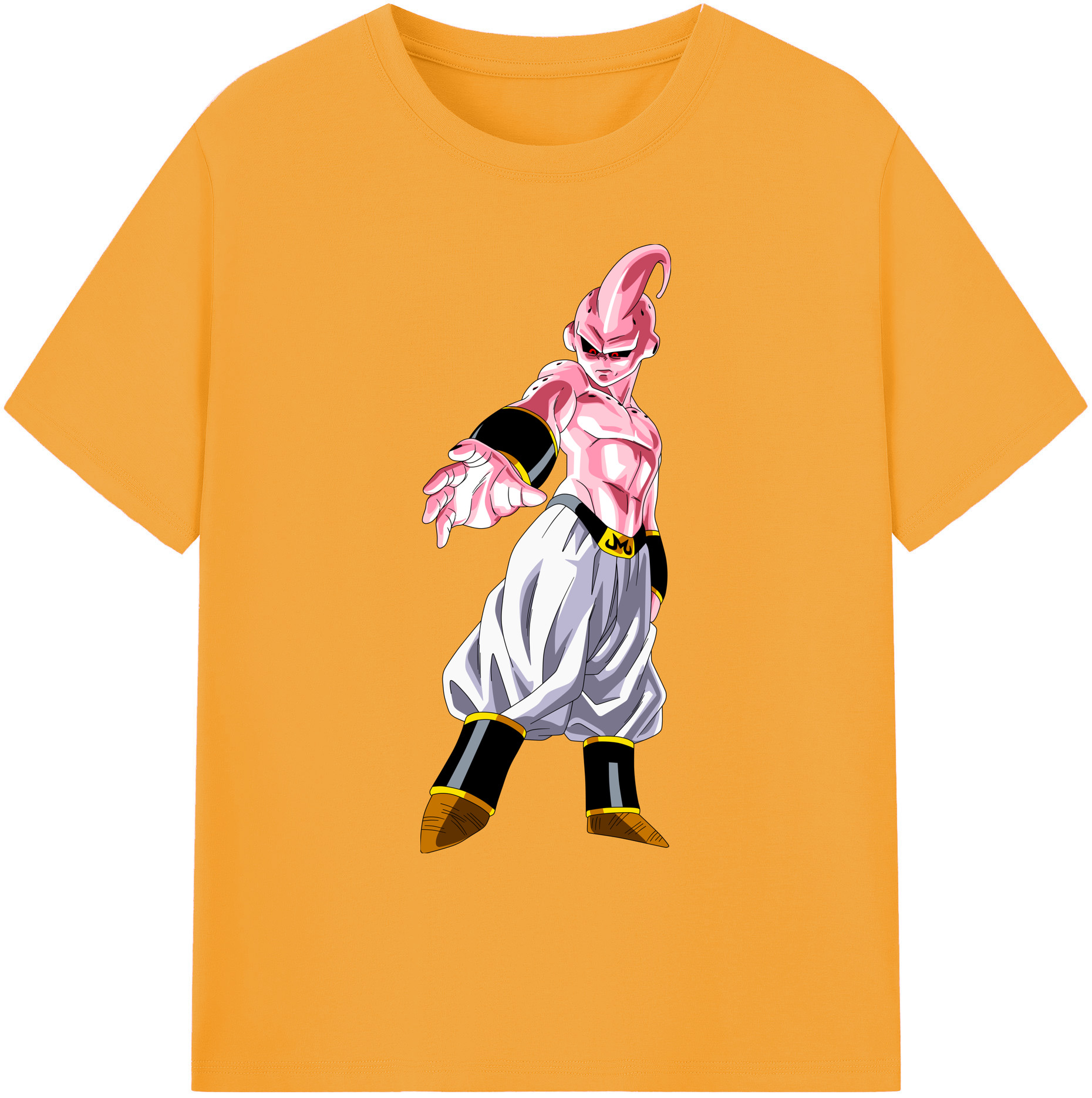 （画像用） ドラゴンボール 魔人ブウ DRAGON BALL Majin Buu 綿100％ メンズ半袖Tシャツ｜肌触りやわらか＆通気性