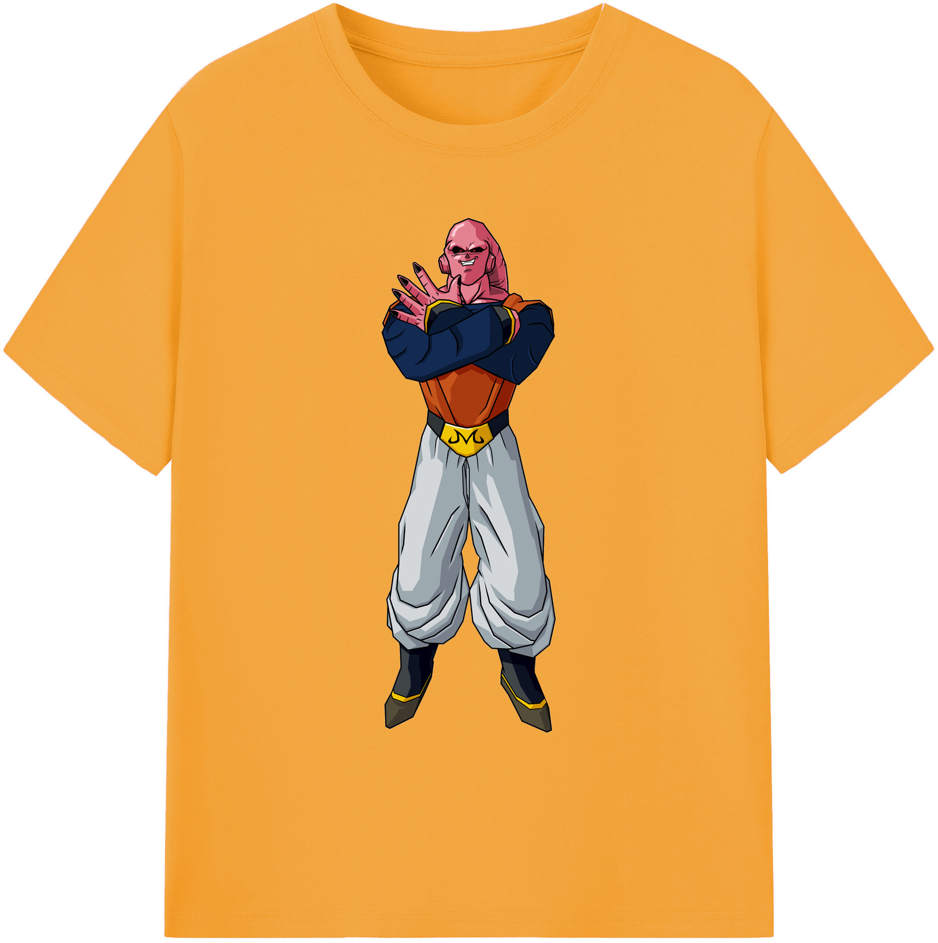 （画像用） ドラゴンボール 魔人ブウ DRAGON BALL Majin Buu 綿100％ メンズ半袖Tシャツ｜肌触りやわらか＆通気性