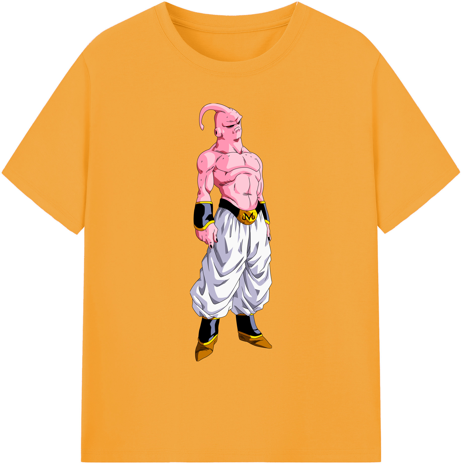 （画像用） ドラゴンボール 魔人ブウ DRAGON BALL Majin Buu 綿100％ メンズ半袖Tシャツ｜肌触りやわらか＆通気性