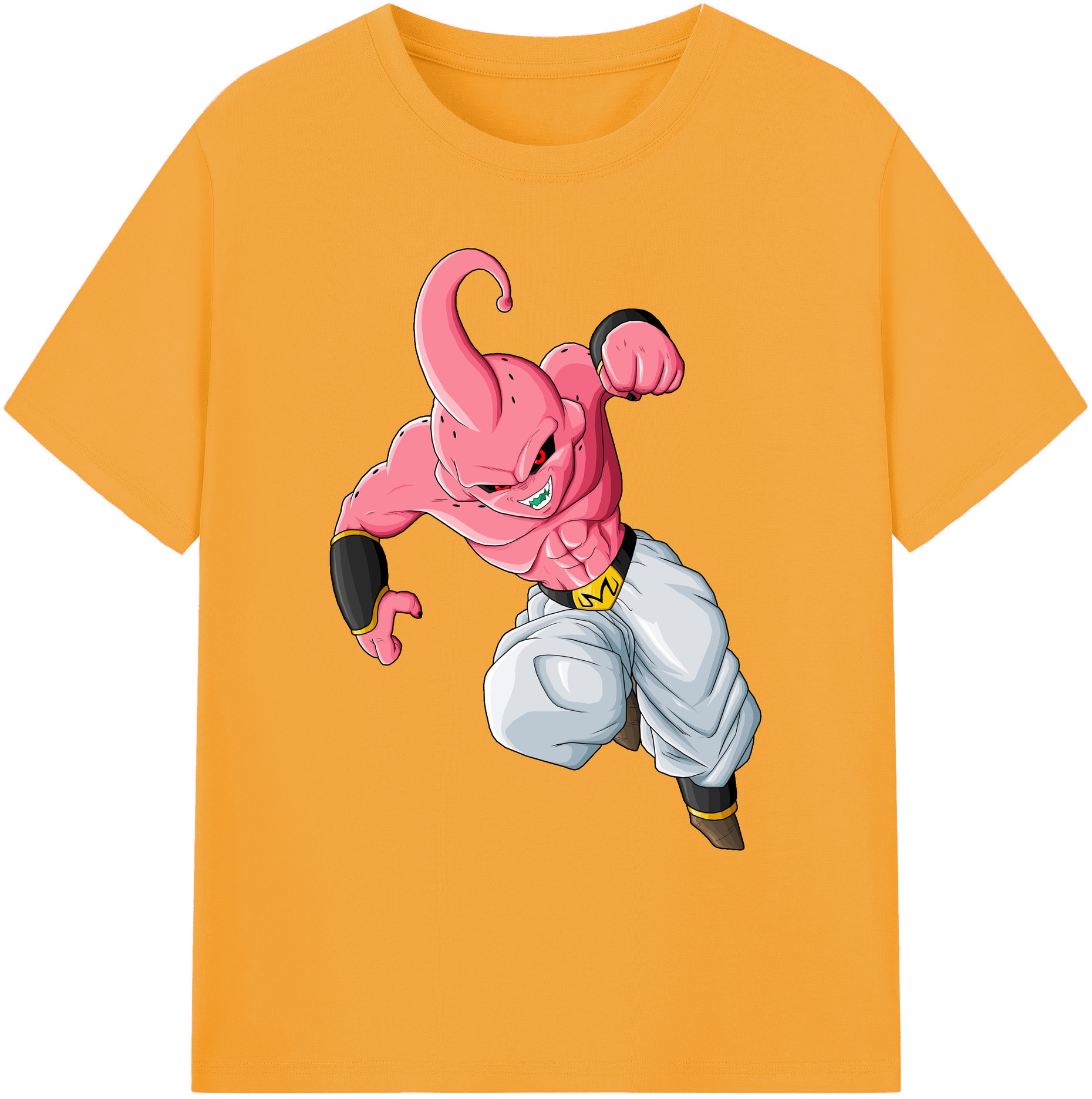 （画像用） ドラゴンボール 魔人ブウ DRAGON BALL Majin Buu 綿100％ メンズ半袖Tシャツ｜肌触りやわらか＆通気性