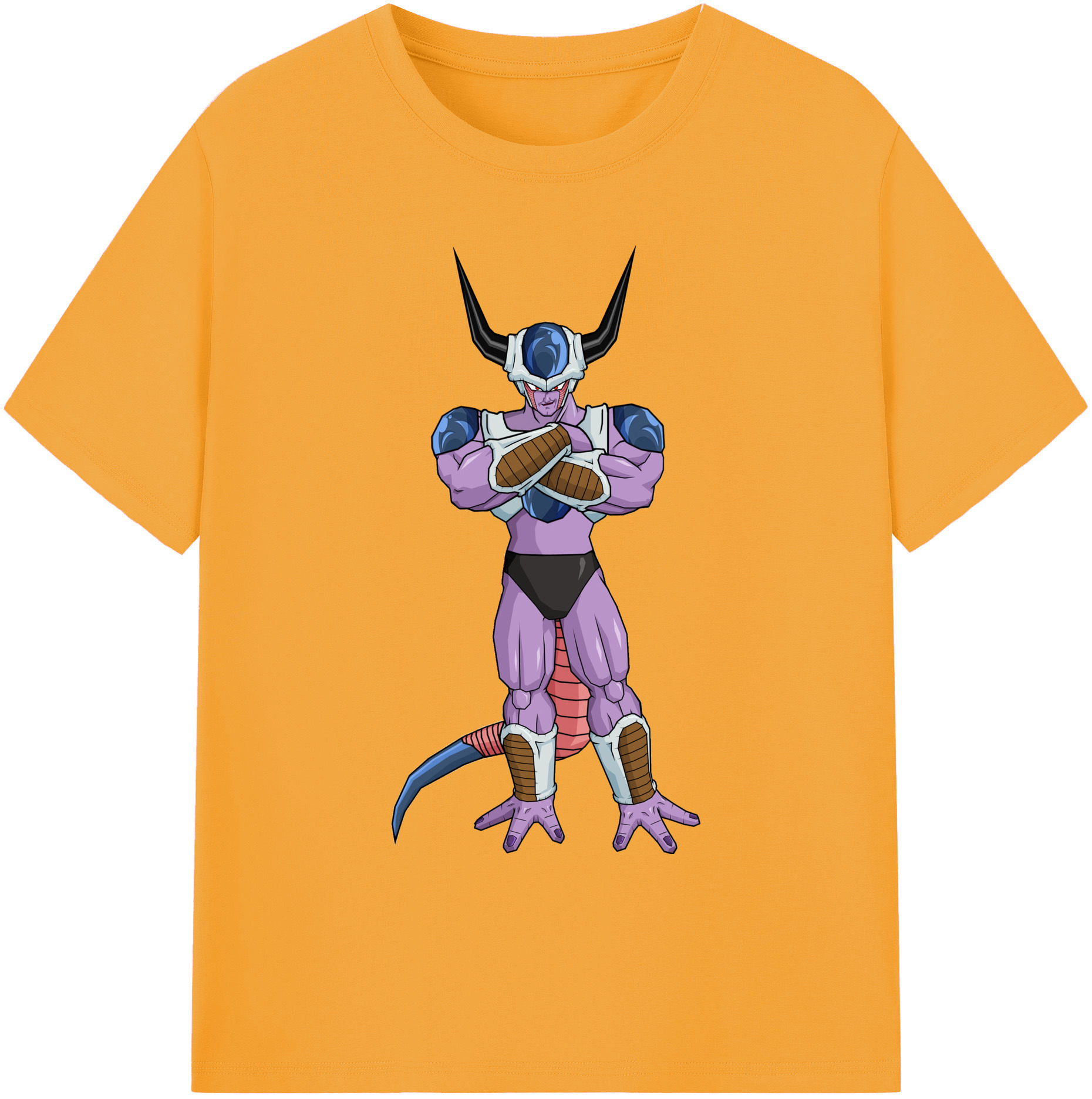（画像用） ドラゴンボール フリーザ DRAGON BALL Frieza 綿100％ メンズ半袖Tシャツ｜肌触りやわらか＆通気性