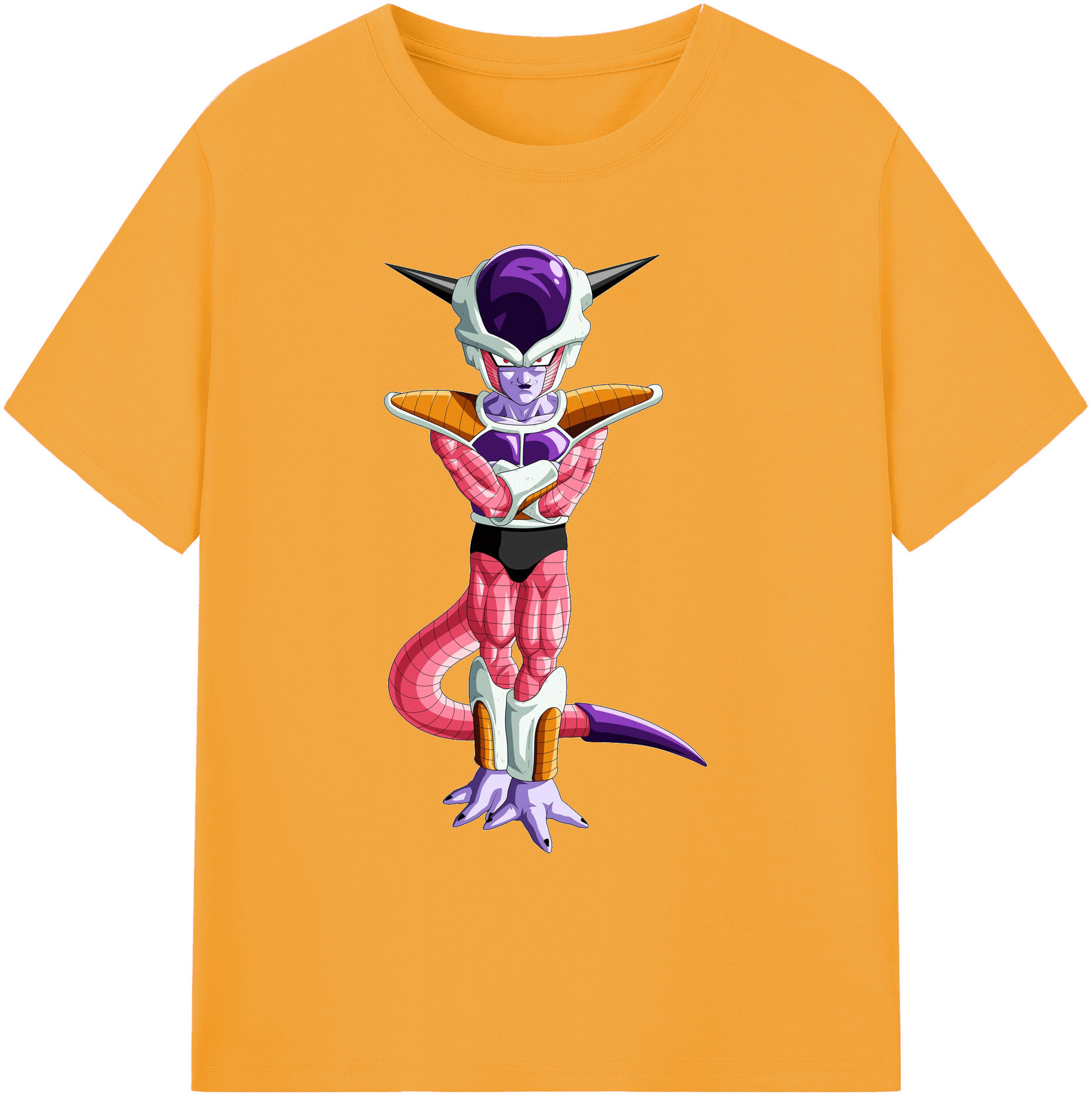 （画像用） ドラゴンボール フリーザ DRAGON BALL Frieza 綿100％ メンズ半袖Tシャツ｜肌触りやわらか＆通気性