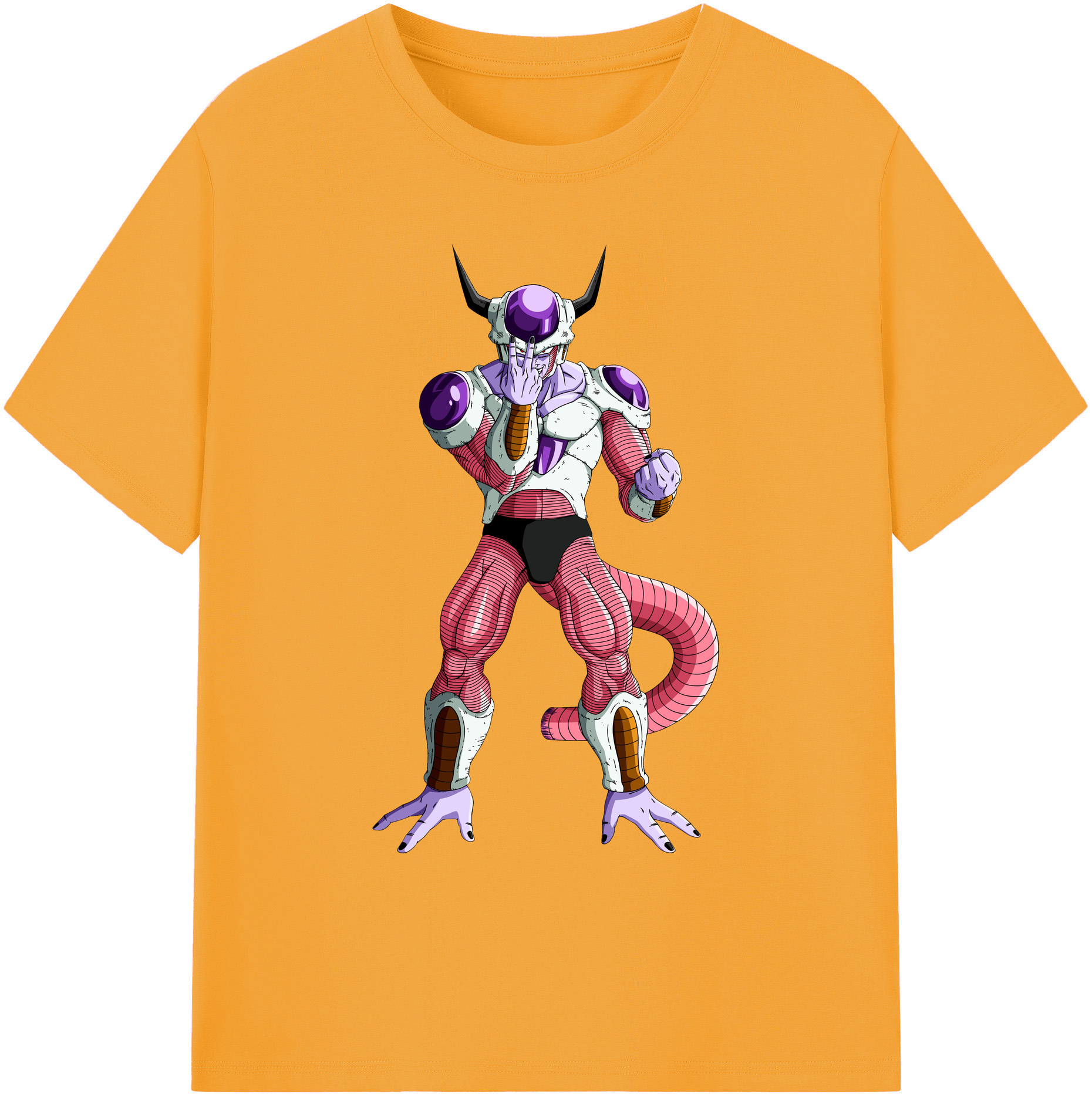 （画像用） ドラゴンボール フリーザ DRAGON BALL Frieza 綿100％ メンズ半袖Tシャツ｜肌触りやわらか＆通気性