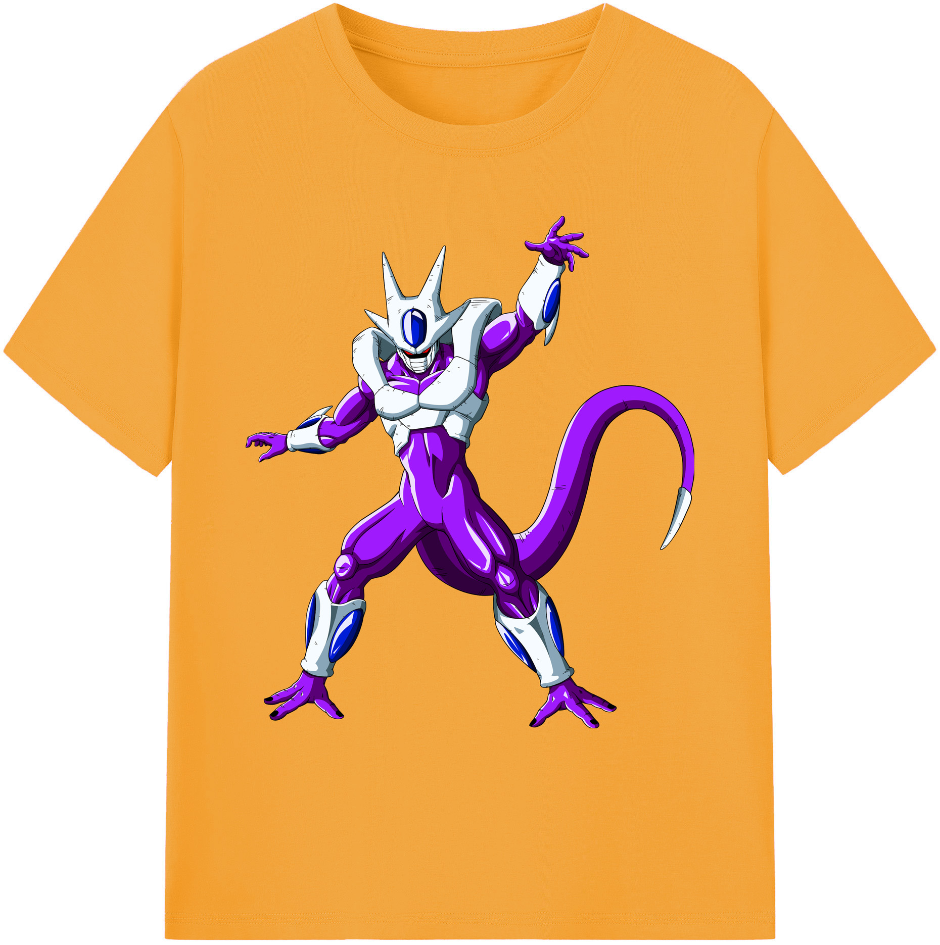 （画像用） ドラゴンボール クウラ DRAGON BALL Cooler Coora 綿100％ メンズ半袖Tシャツ｜肌触りやわらか＆通気性