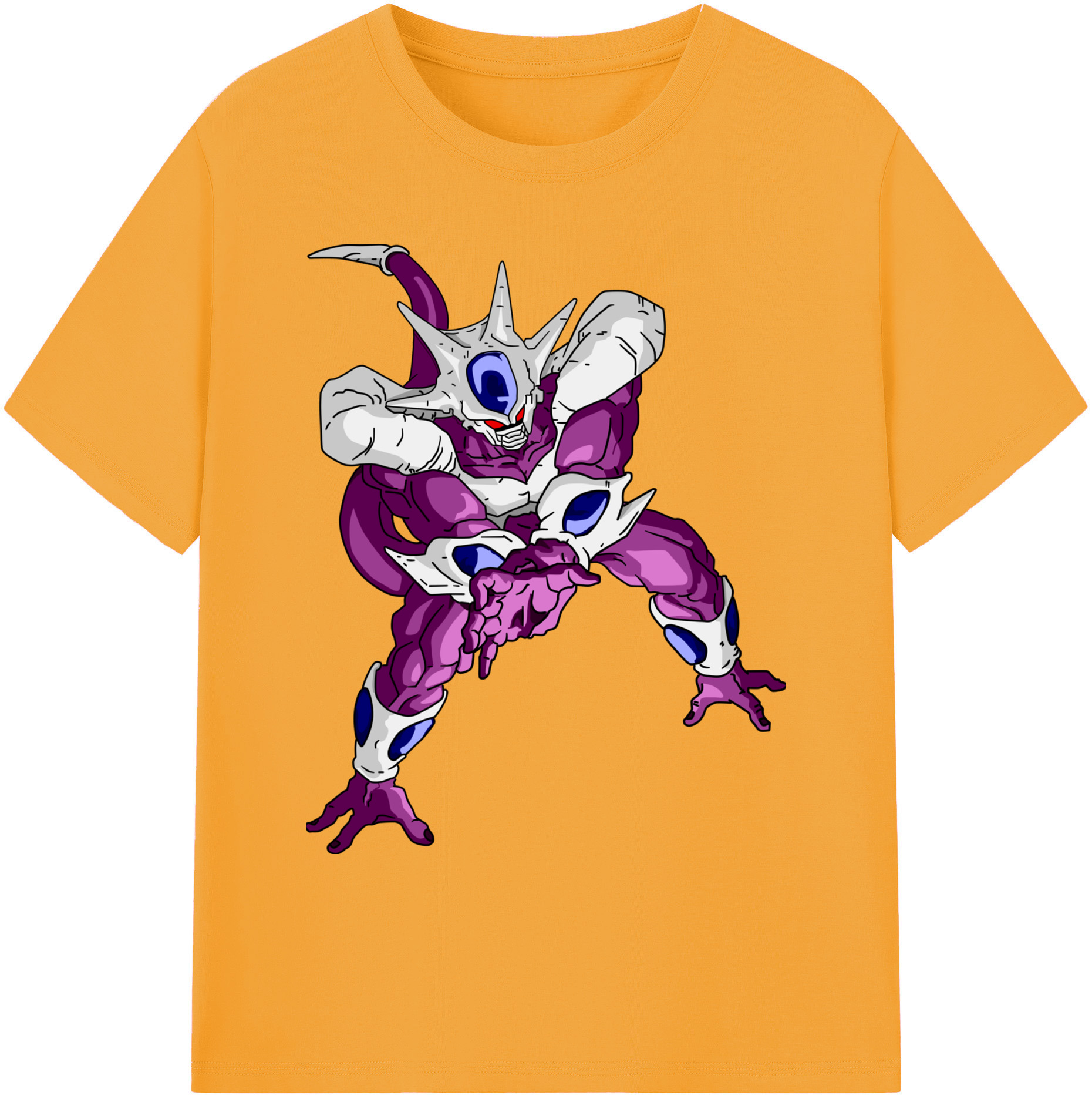 （画像用） ドラゴンボール クウラ DRAGON BALL Cooler Coora 綿100％ メンズ半袖Tシャツ｜肌触りやわらか＆通気性
