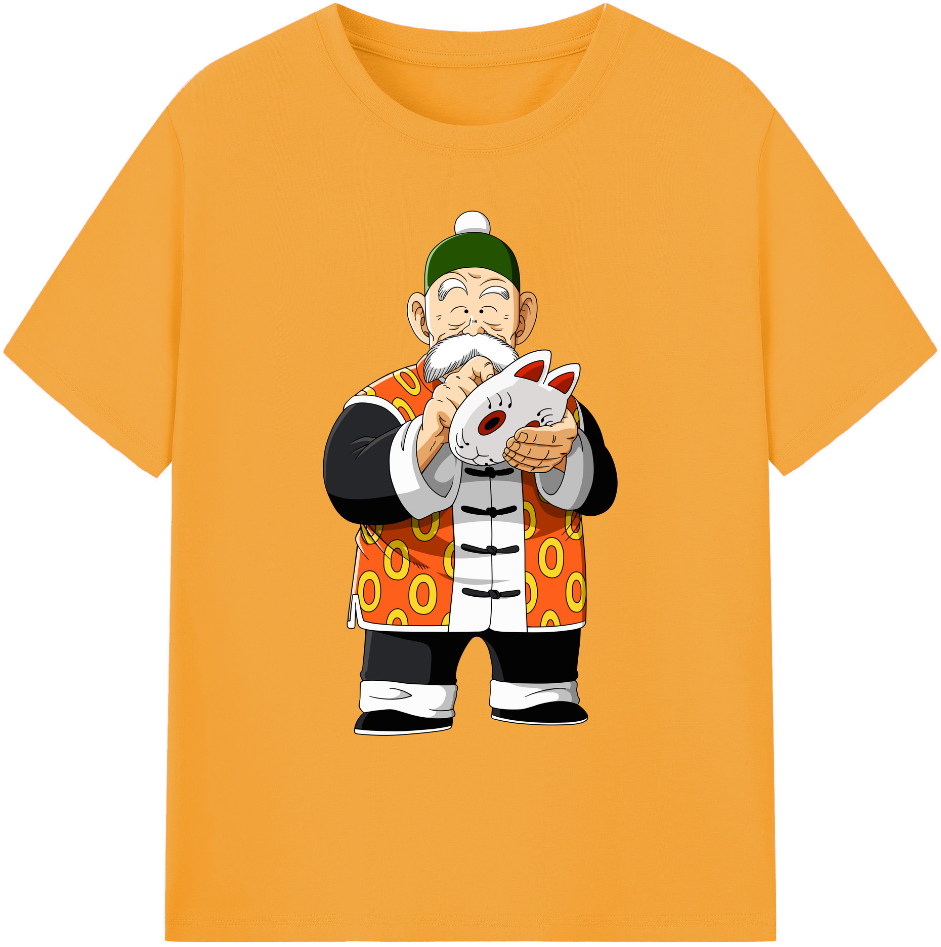 （画像用） ドラゴンボール 亀仙人（かめせんにん） DRAGON BALL Master Roshi Kame Sennin 綿100％ メンズ半袖Tシャツ｜肌触りやわらか＆通気性